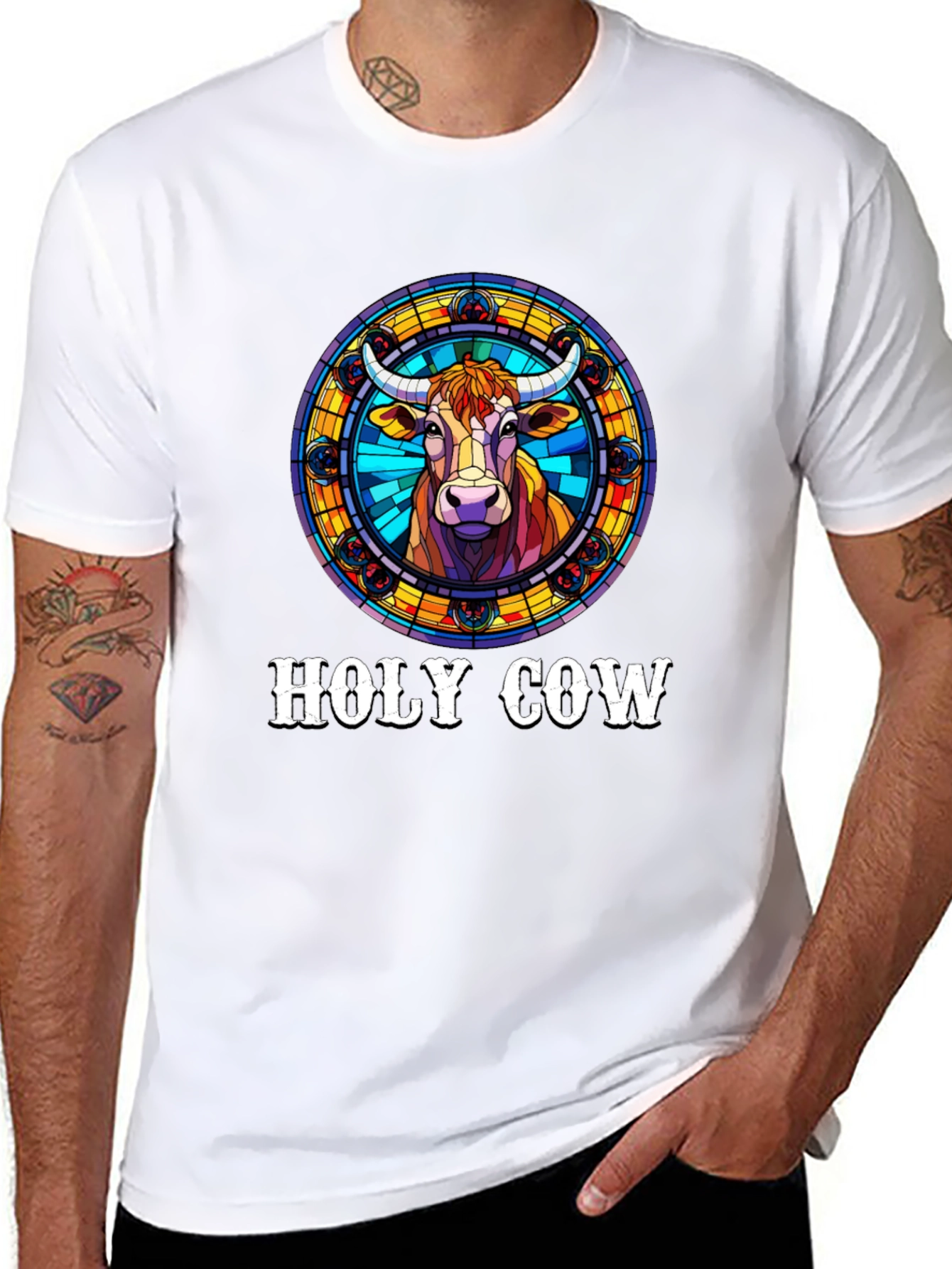 Holy Cow Graphic T-Shirt - Unique Design