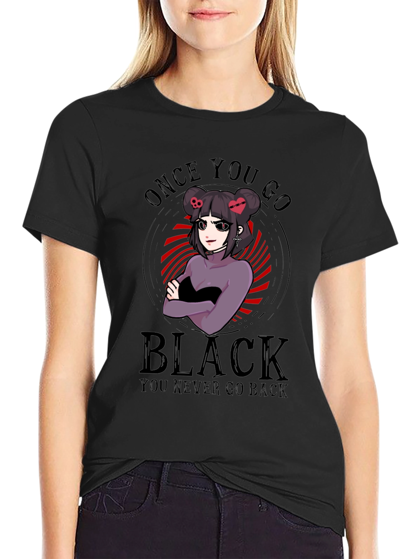 Once You Go Black Funny Graphic T-Shirt