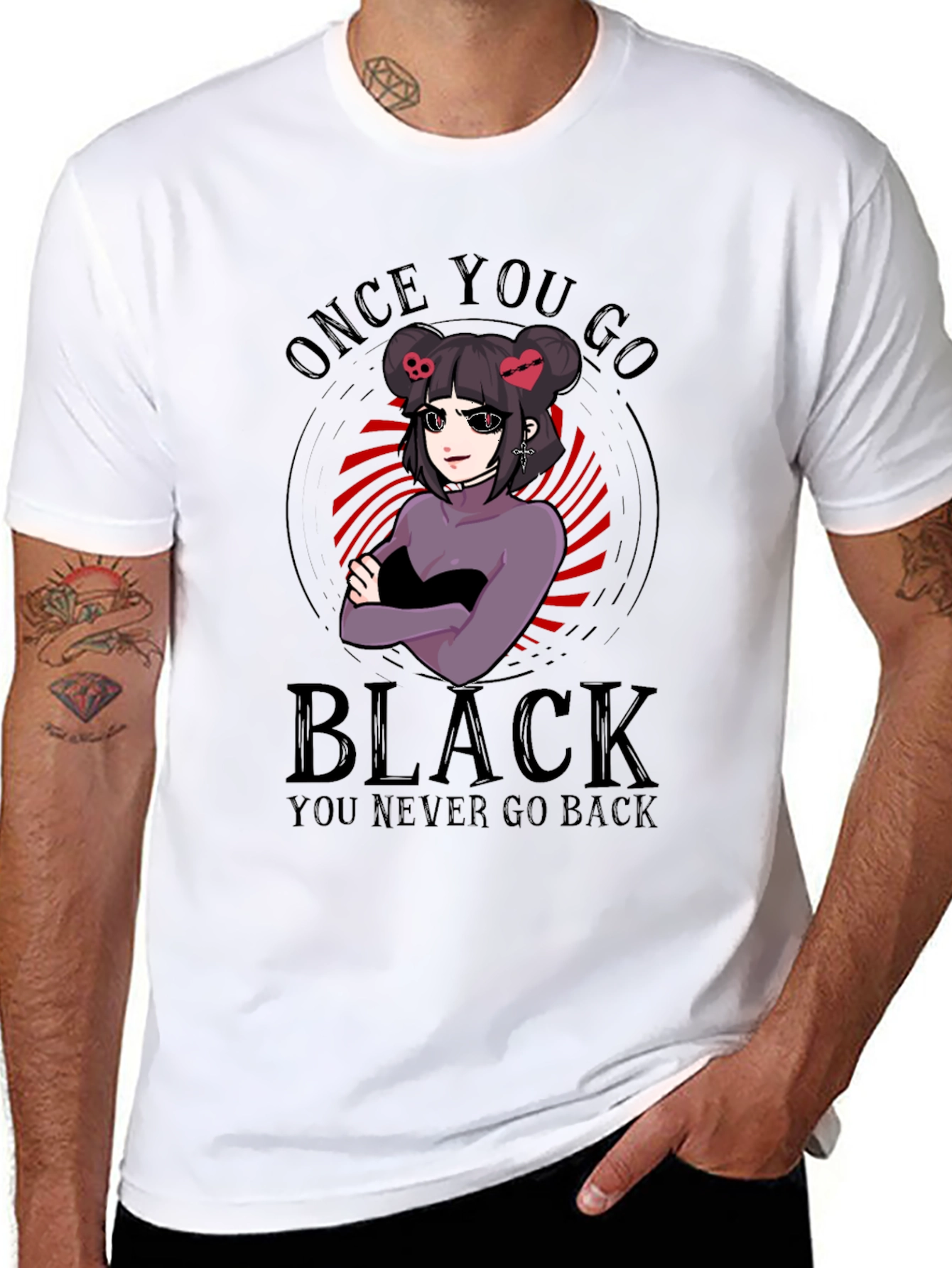 Once You Go Black Funny Graphic T-Shirt