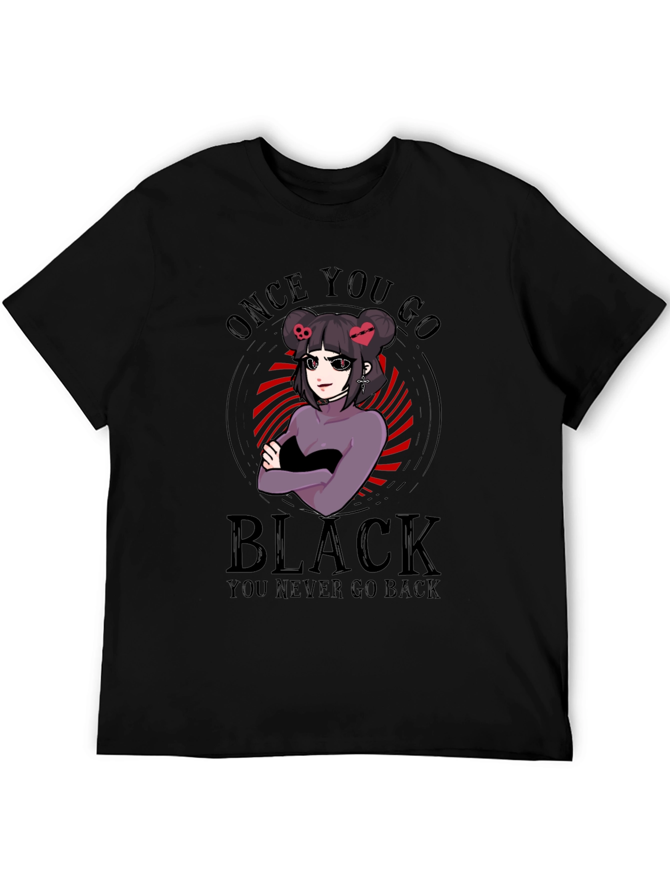 Once You Go Black Funny Graphic T-Shirt
