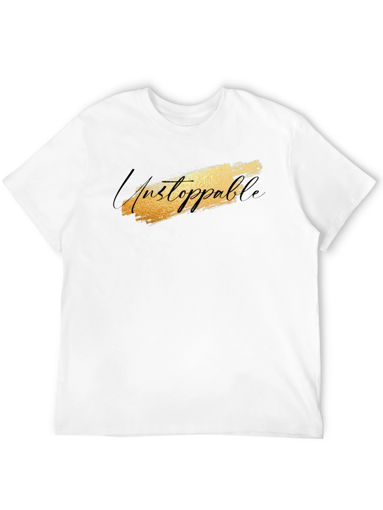 Unstoppable Graphic Black T-Shirt for Men