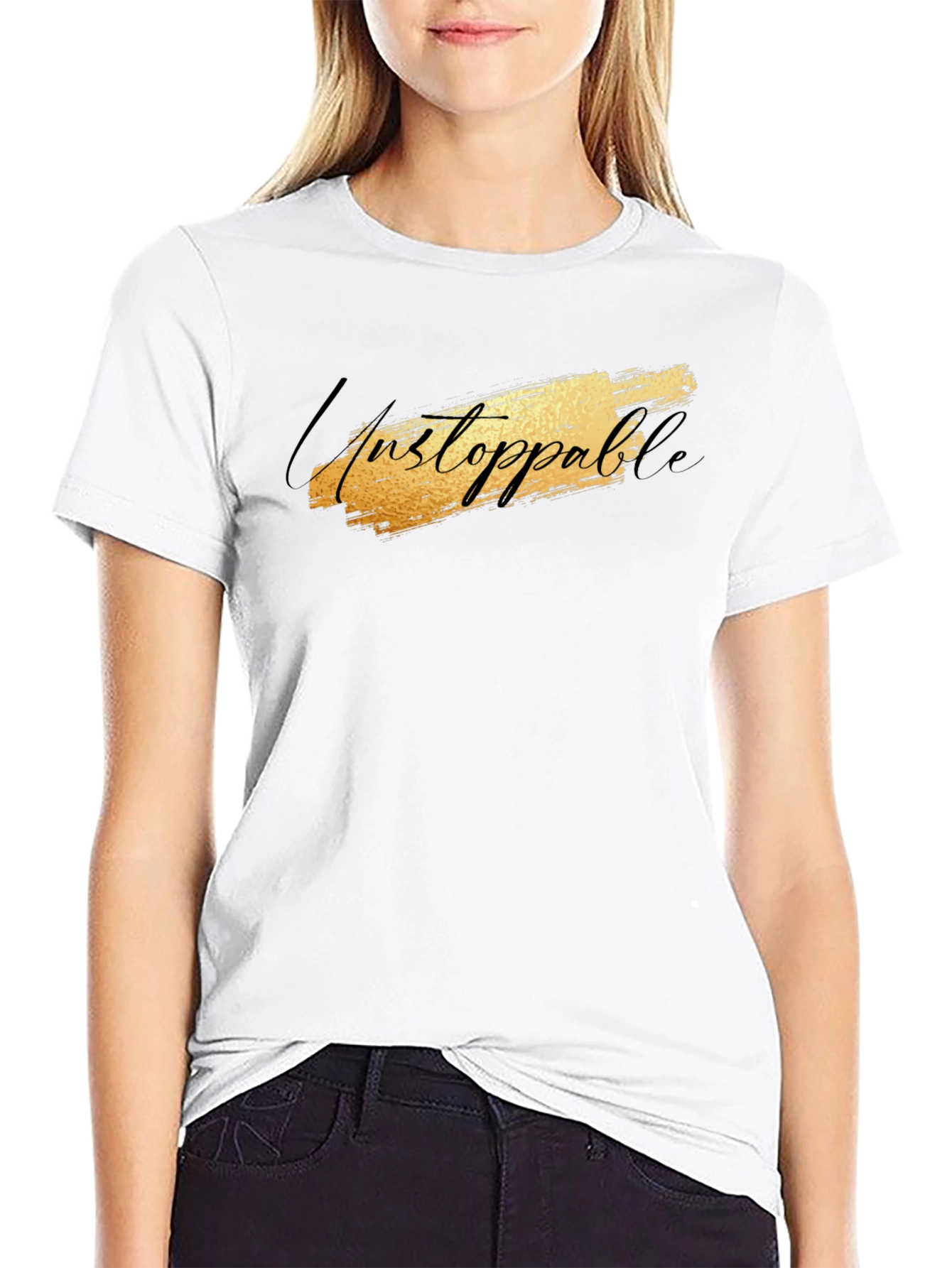 Unstoppable Graphic Black T-Shirt for Men