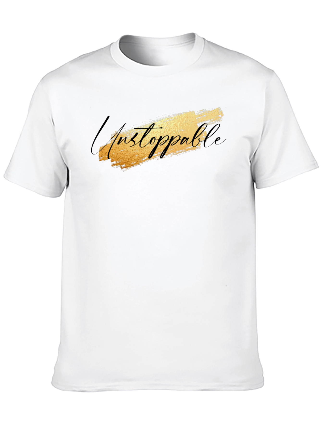 Unstoppable Graphic Black T-Shirt for Men
