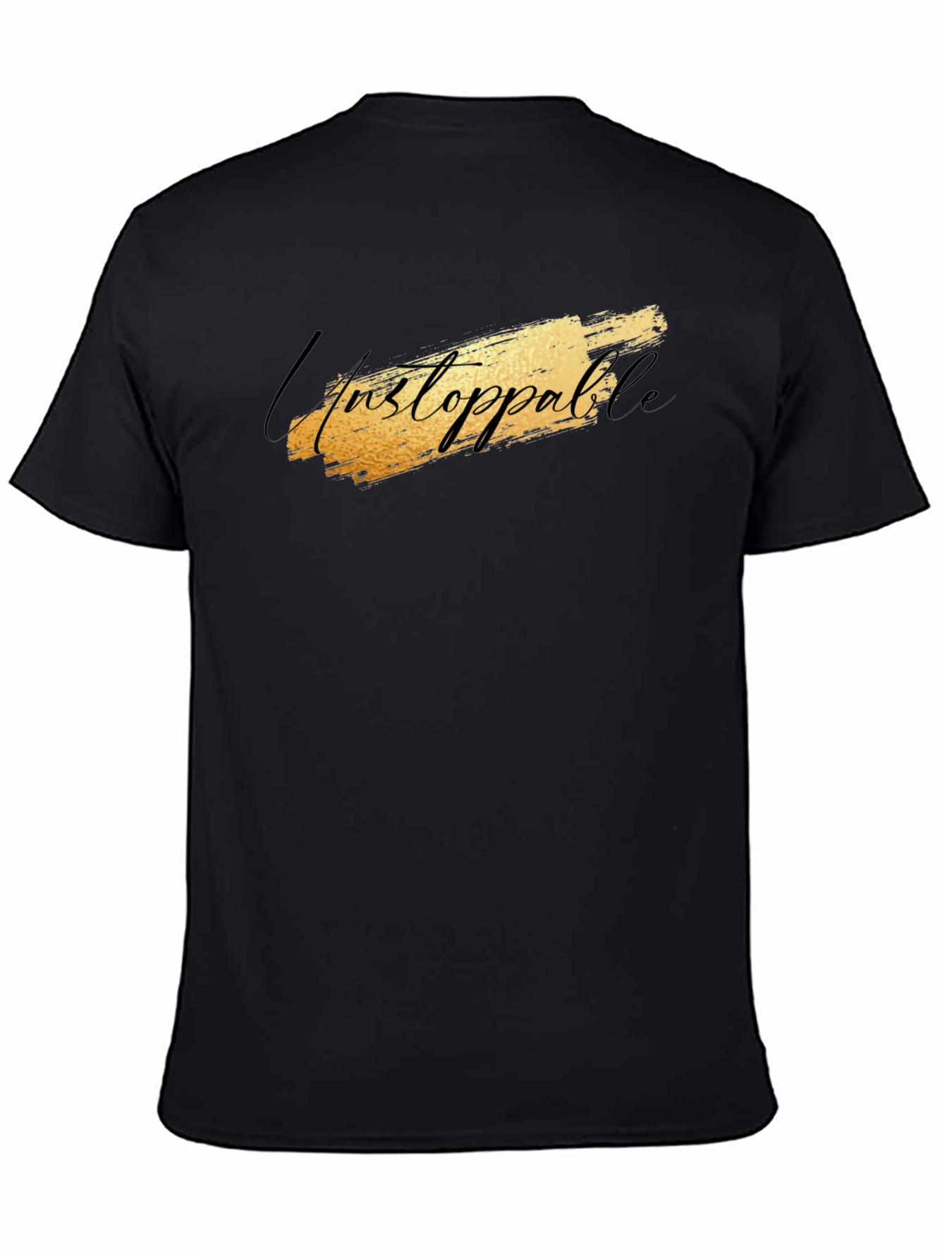 Unstoppable Graphic Black T-Shirt for Men