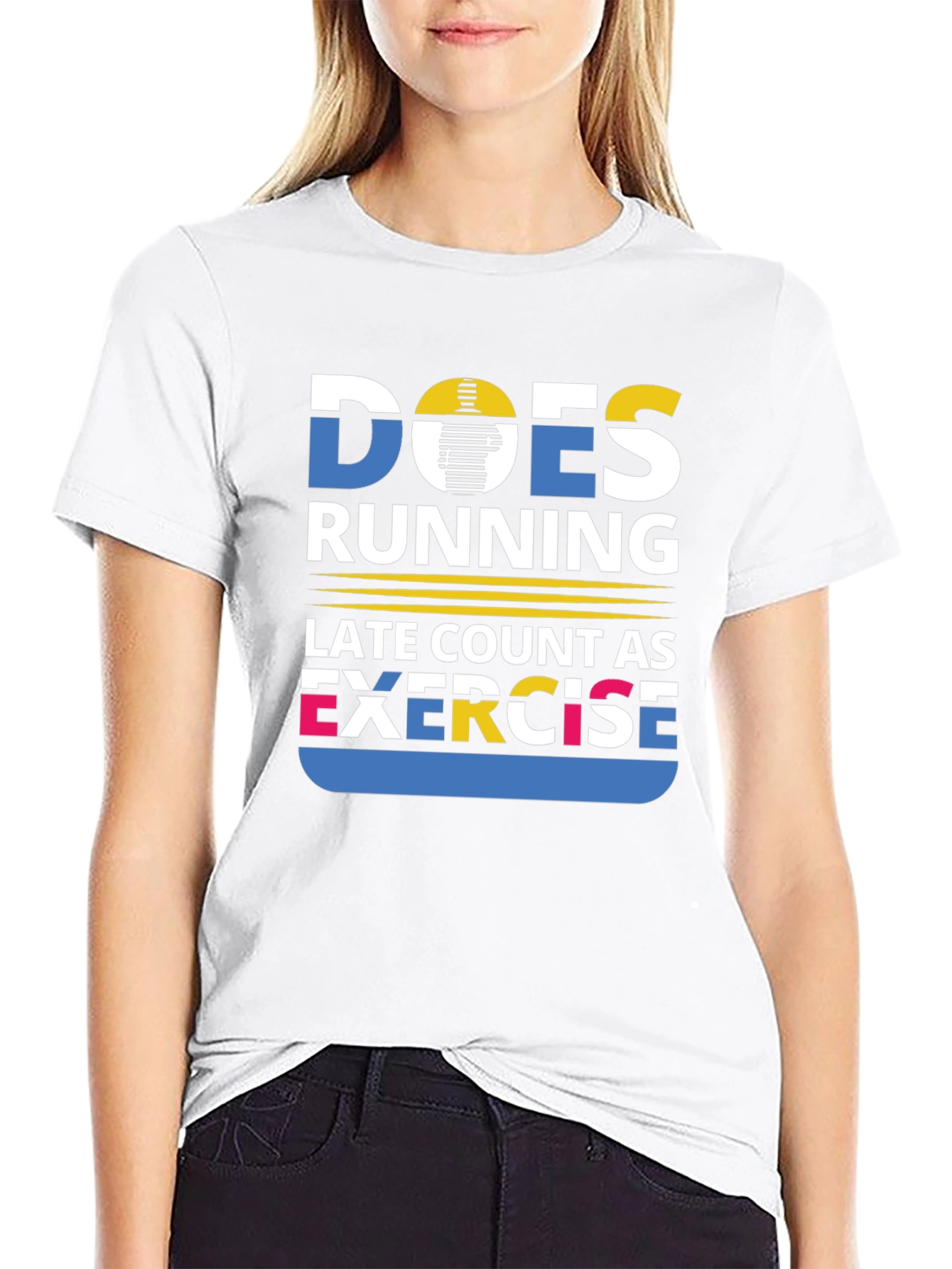 Funny Running Exercise Quote Graphic T-Shirt