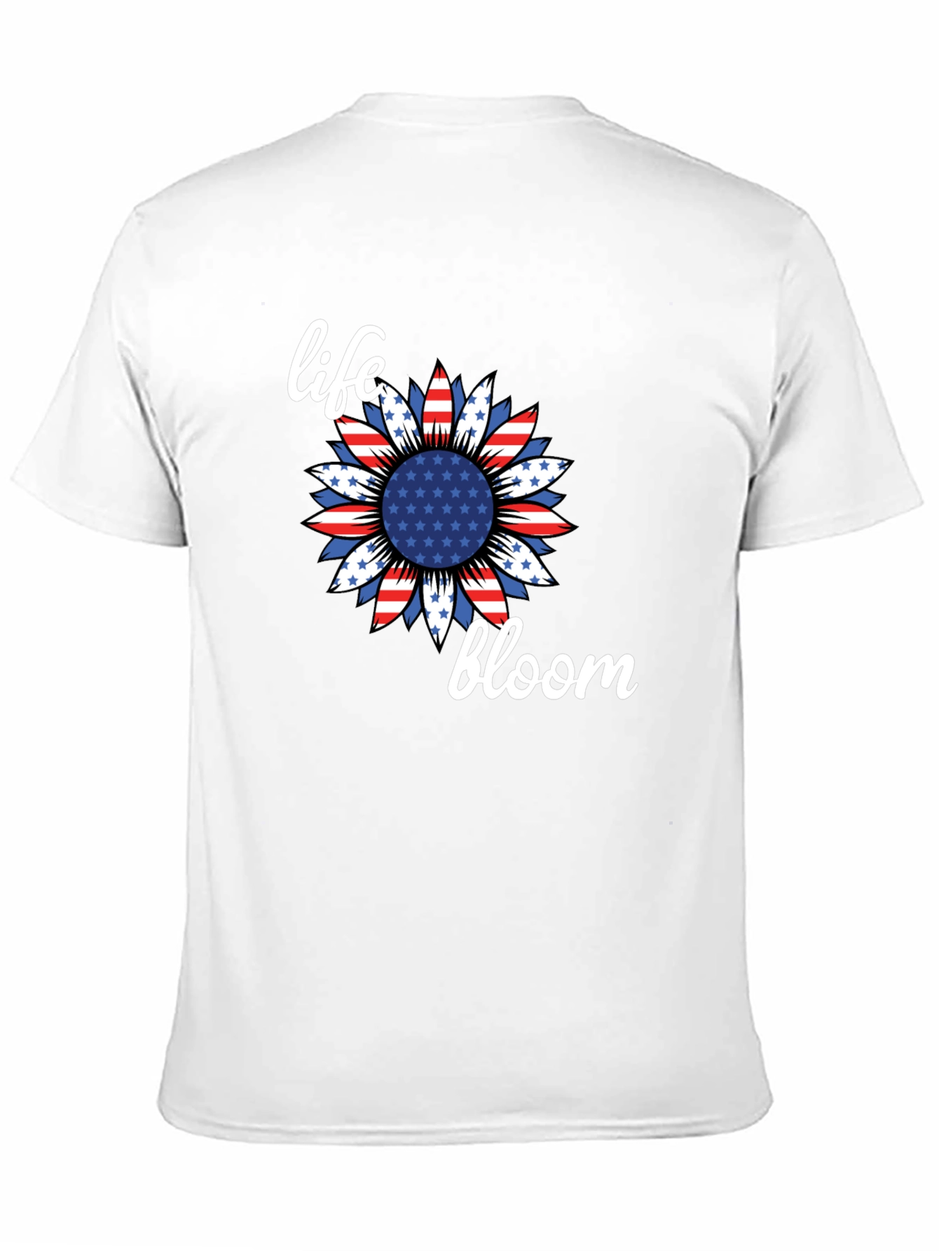 Life Bloom Patriotic Sunflower Graphic Tee