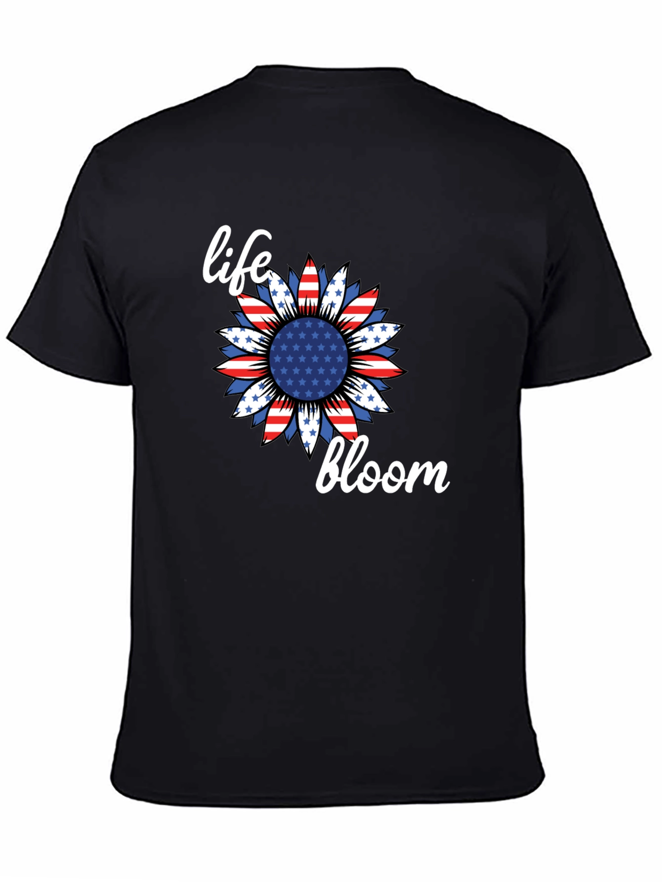 Life Bloom Patriotic Sunflower Graphic Tee