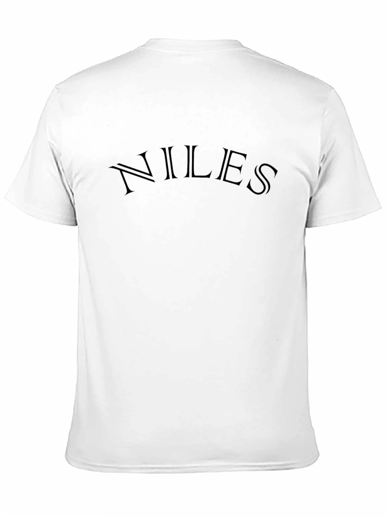 Mens Black Niles Graphic Tee - Casual Style