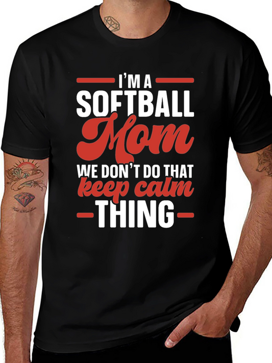 Softball Mom Graphic T-Shirt - Funny & Stylish