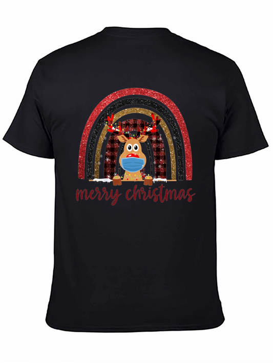 Festive Reindeer Merry Christmas T-Shirt