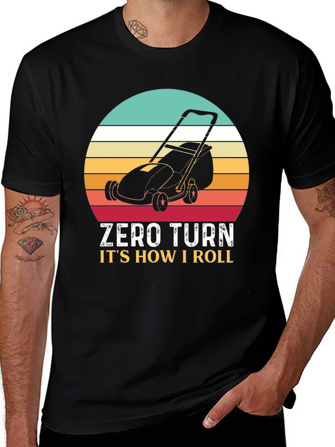 Zero Turn Lawn Mower Tee - How I Roll