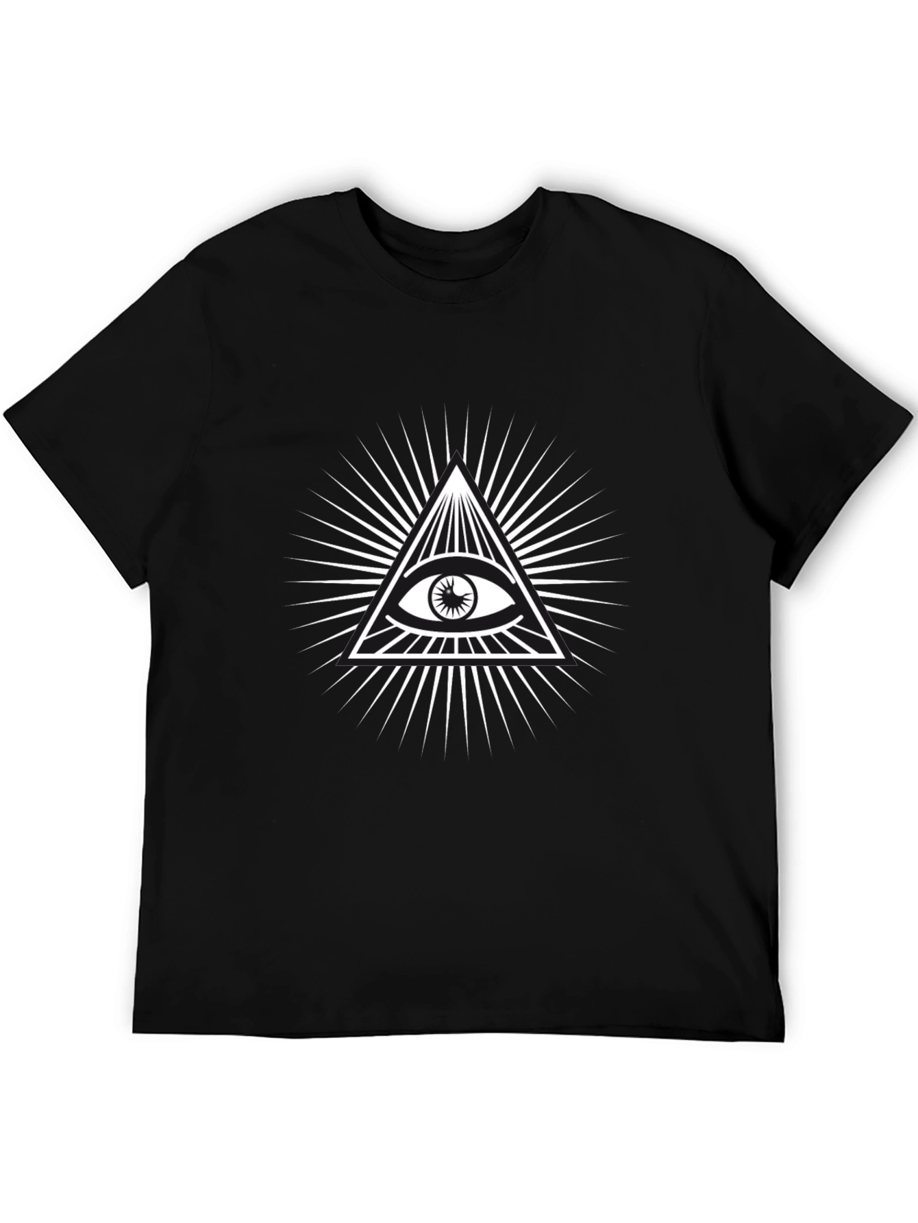 Illuminati Eye Graphic Tee - Black T-Shirt