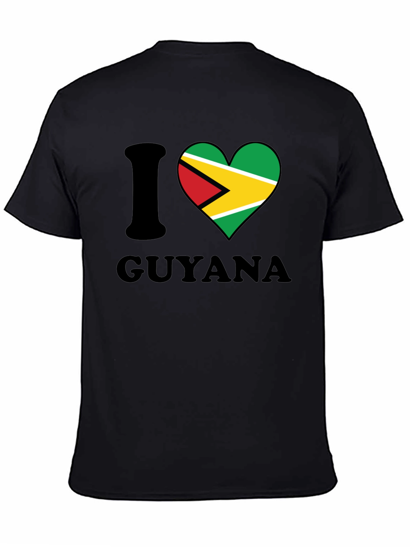I Heart Guyana T-Shirt - Guyana Flag Design