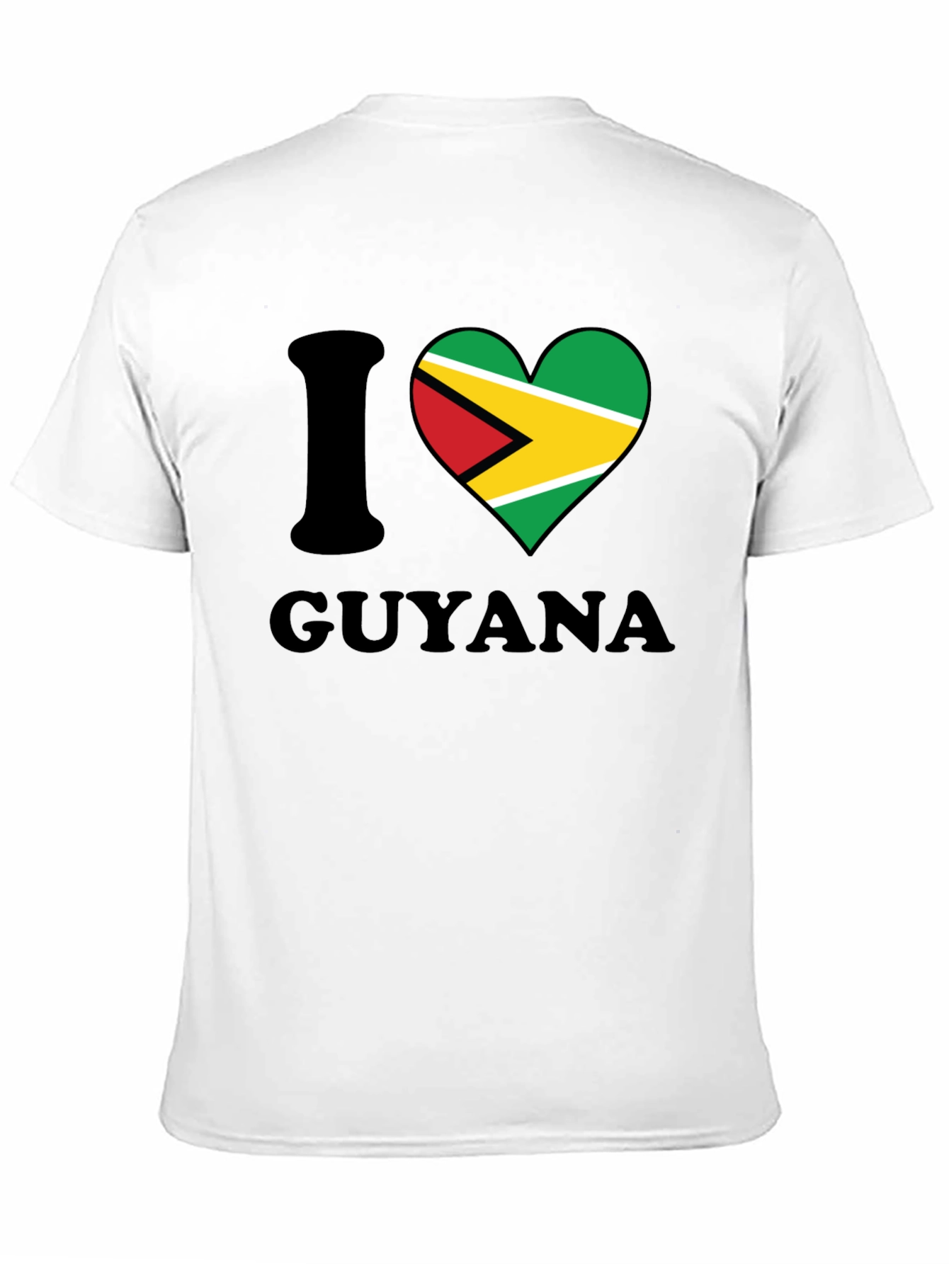 I Heart Guyana T-Shirt - Guyana Flag Design
