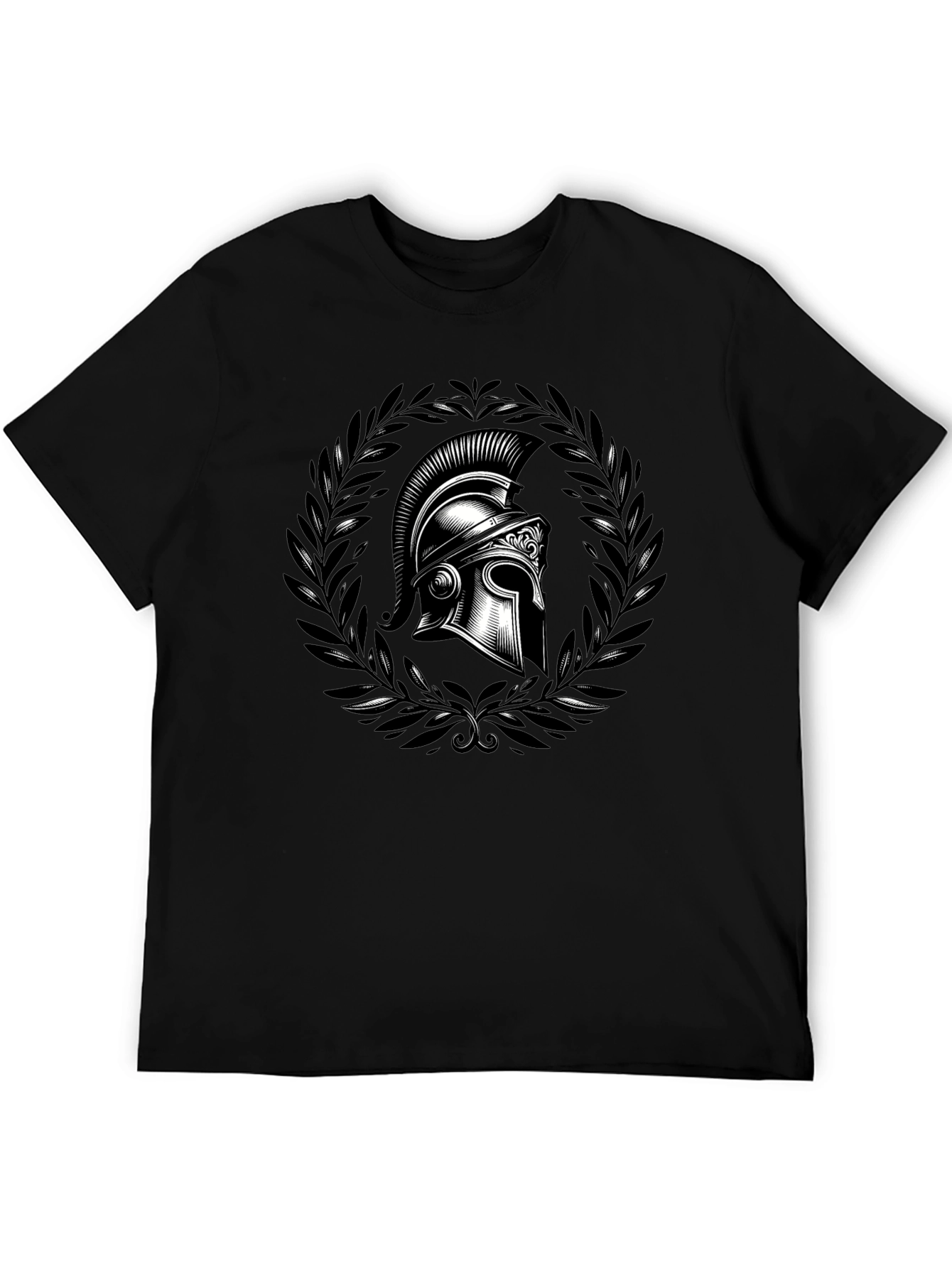 Spartan Helmet Graphic Tee - Black