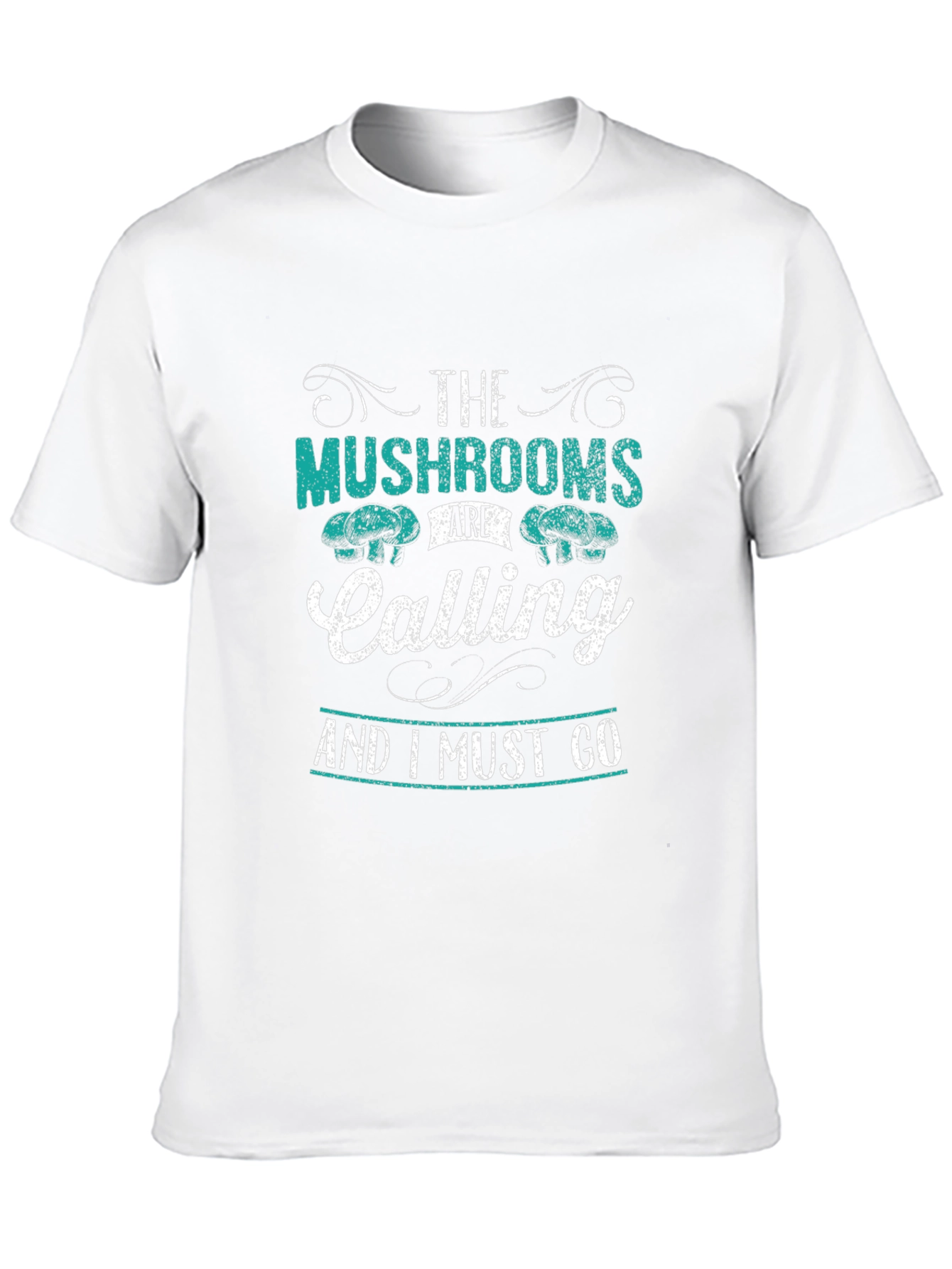 Mushroom Calling Graphic Tee - Black