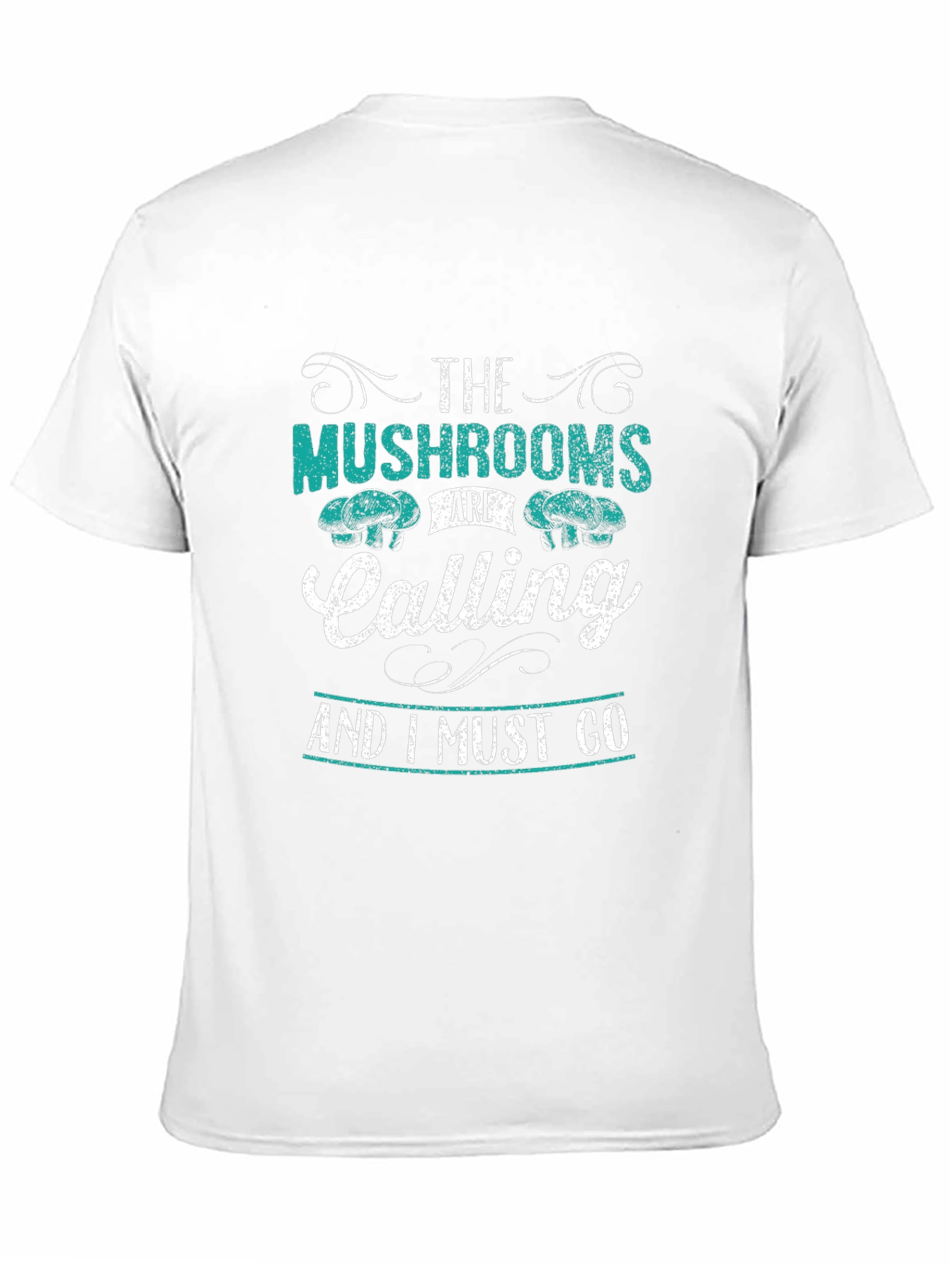 Mushroom Calling Graphic Tee - Black