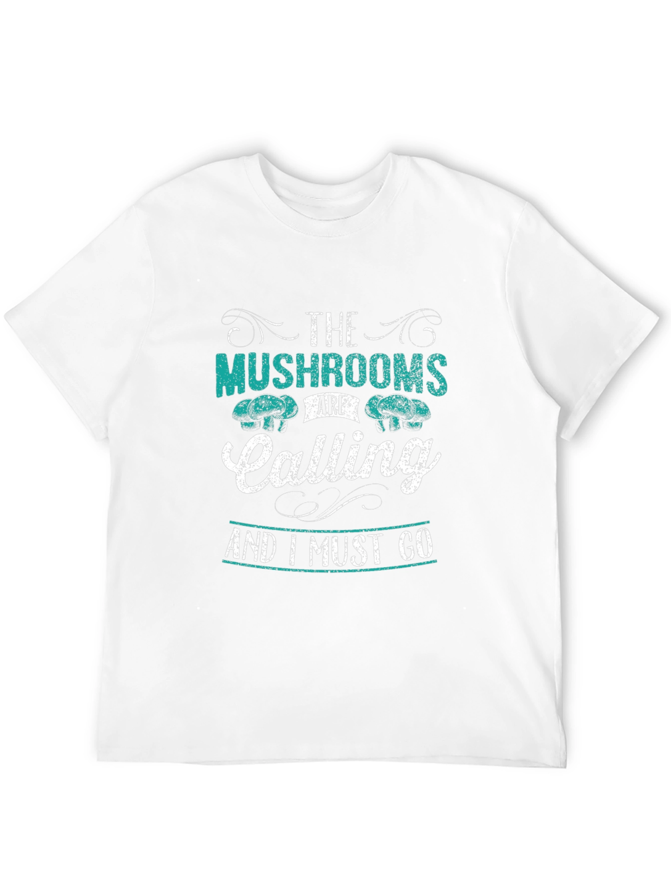 Mushroom Calling Graphic Tee - Black