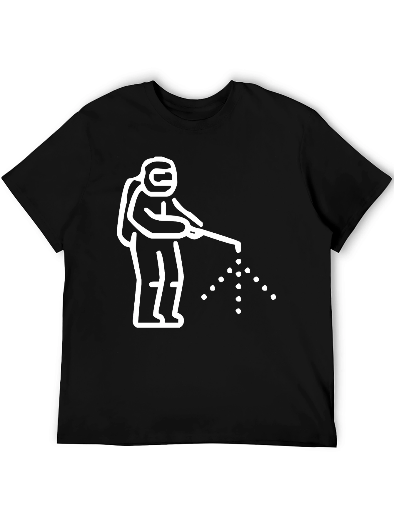 Hazmat Spray T-Shirt - Black Cotton Graphic Tee