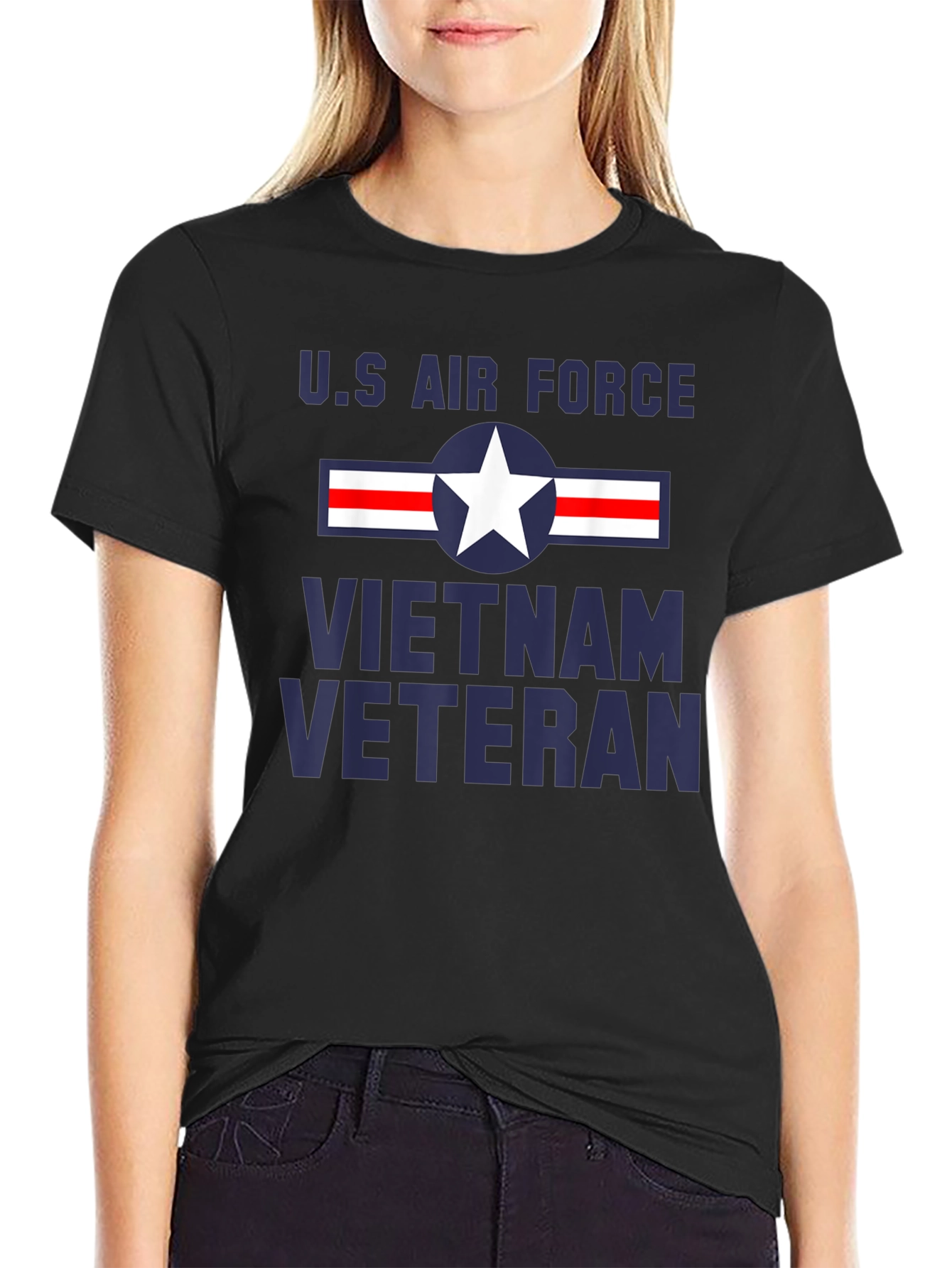US Air Force Vietnam Veteran Graphic T-Shirt