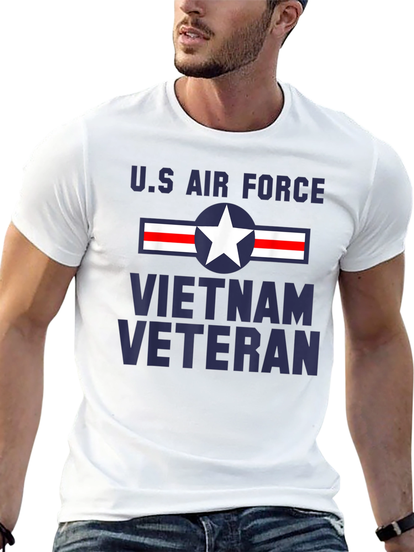 US Air Force Vietnam Veteran Graphic T-Shirt