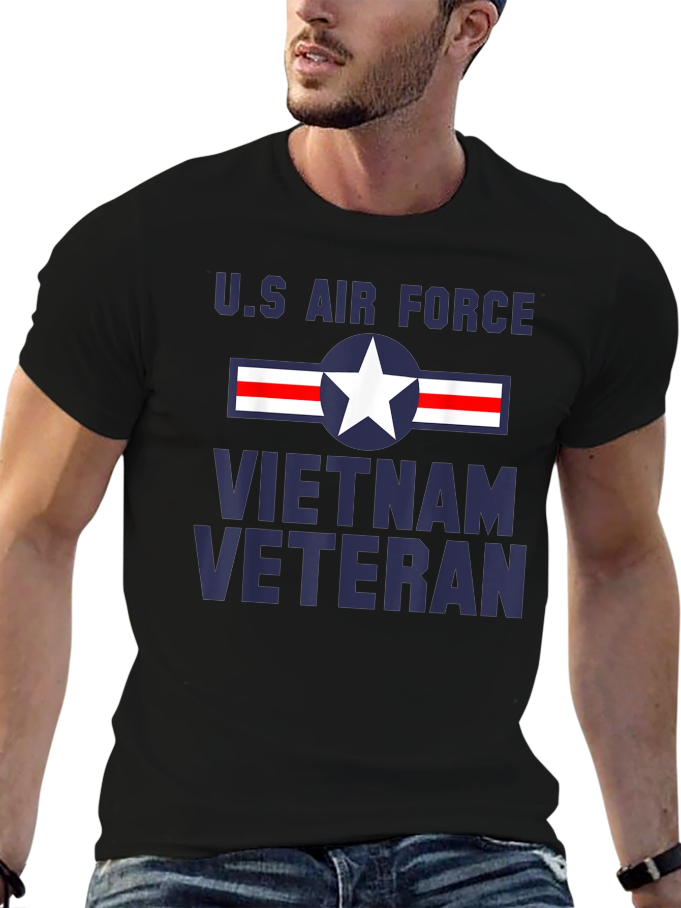 US Air Force Vietnam Veteran Graphic T-Shirt