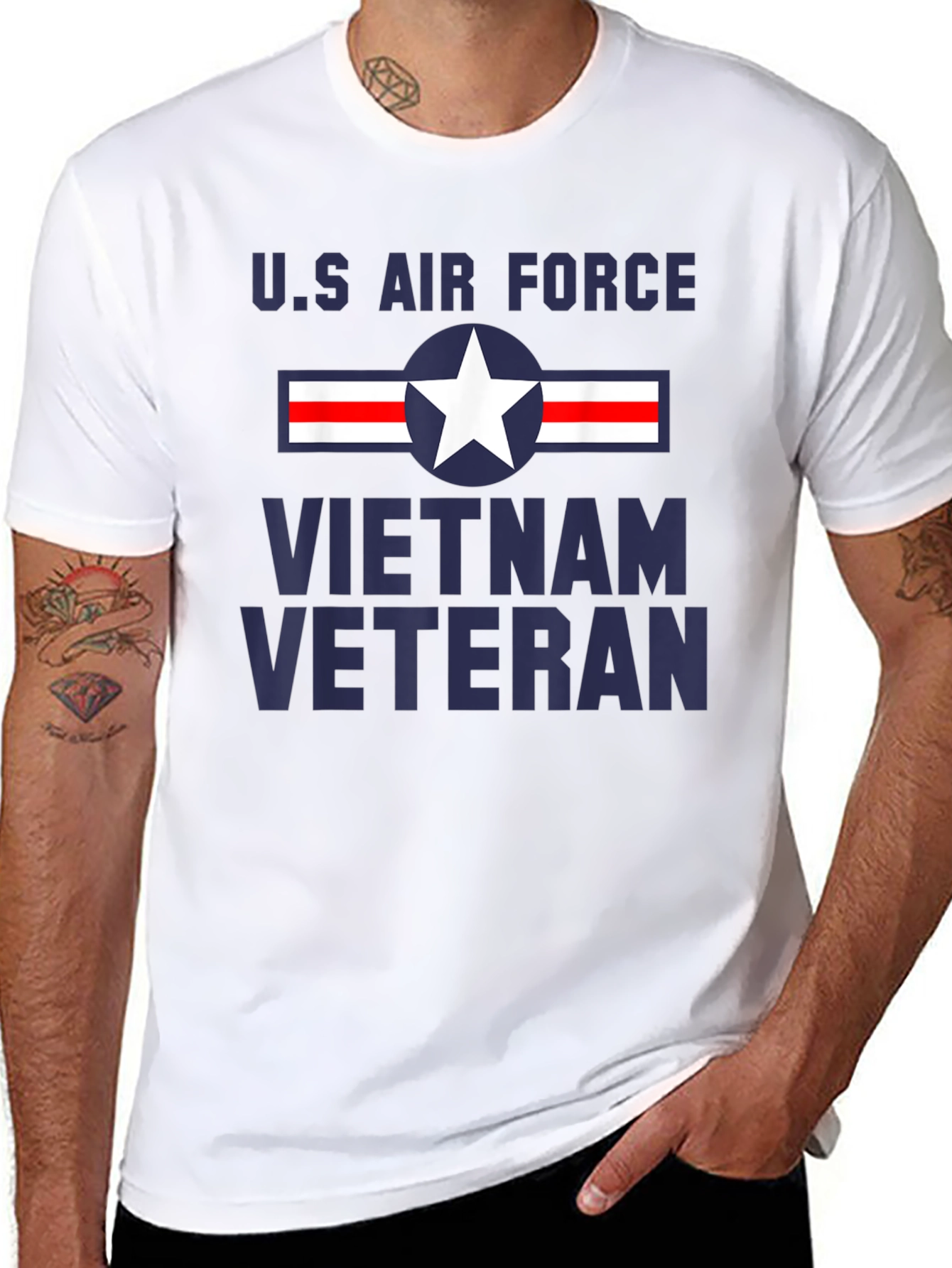 US Air Force Vietnam Veteran Graphic T-Shirt