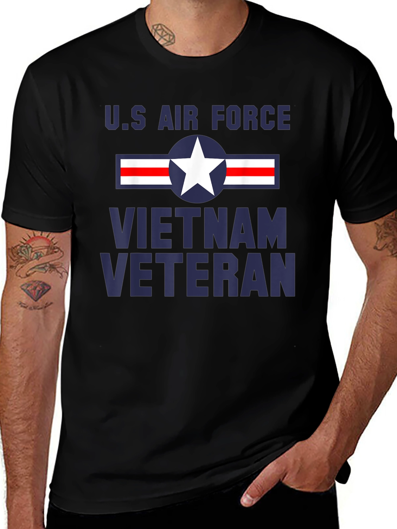 US Air Force Vietnam Veteran Graphic T-Shirt