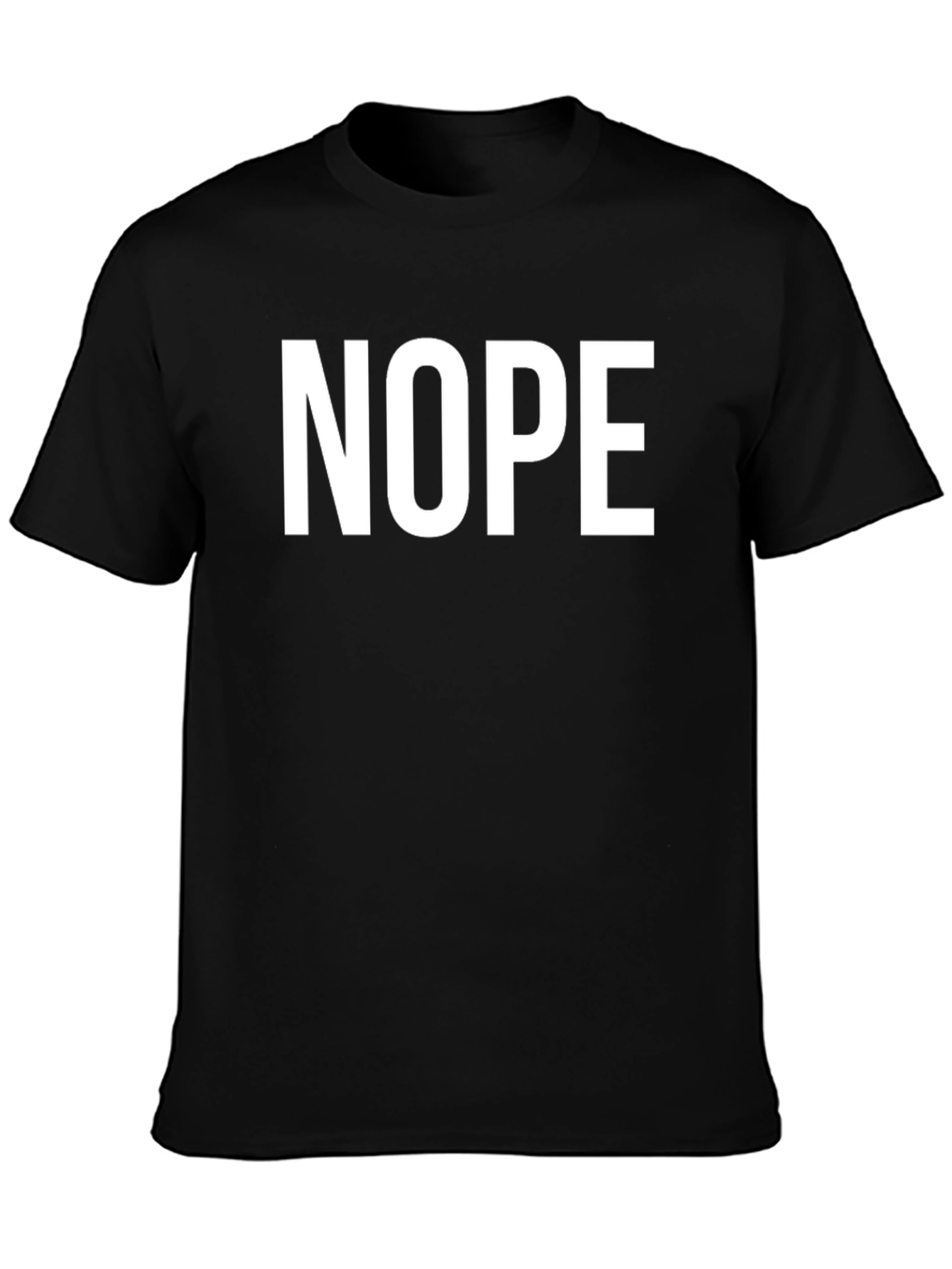 Nope Graphic Tee - Classic Fit Cotton T-Shirt