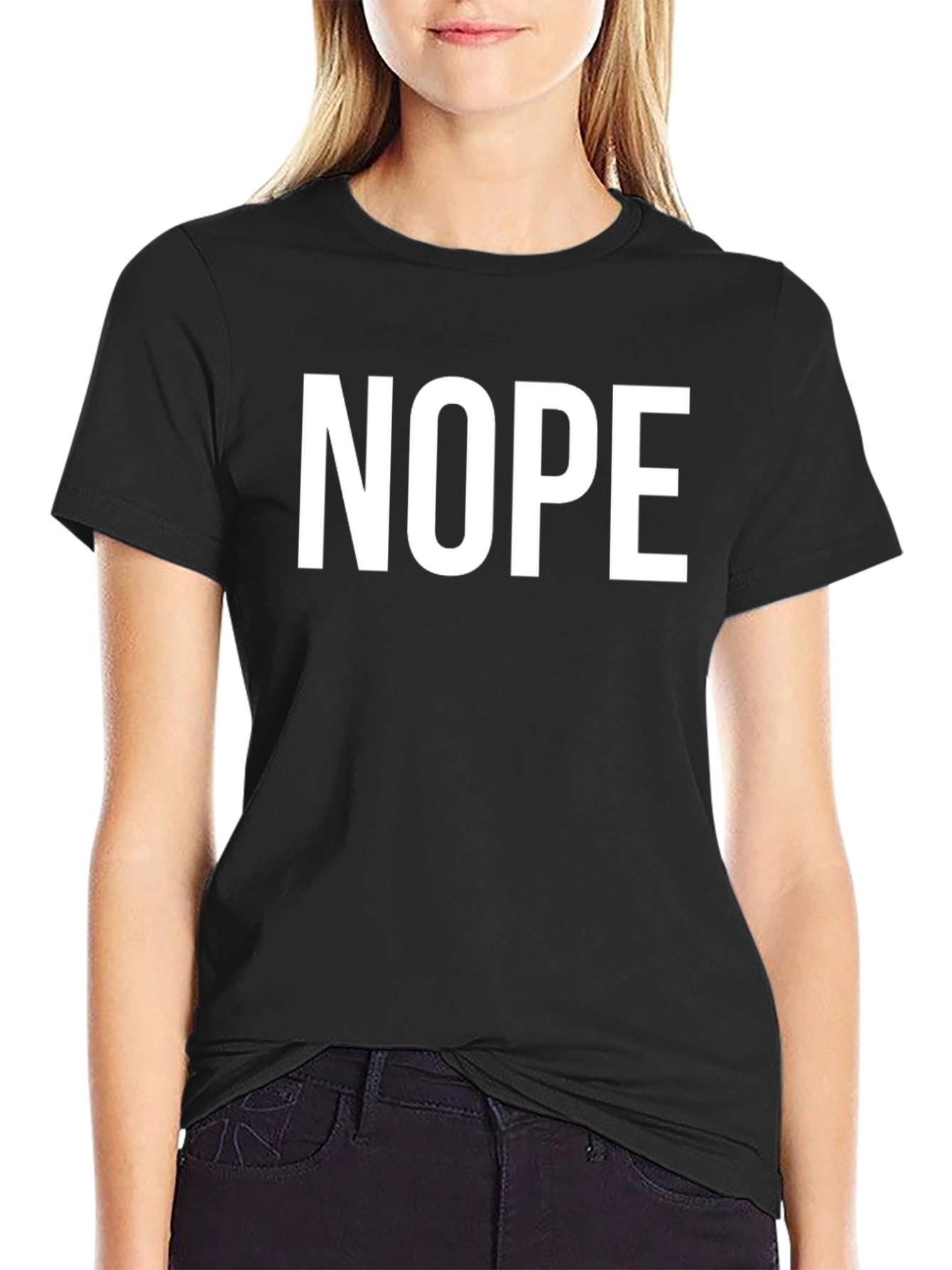 Nope Graphic Tee - Classic Fit Cotton T-Shirt