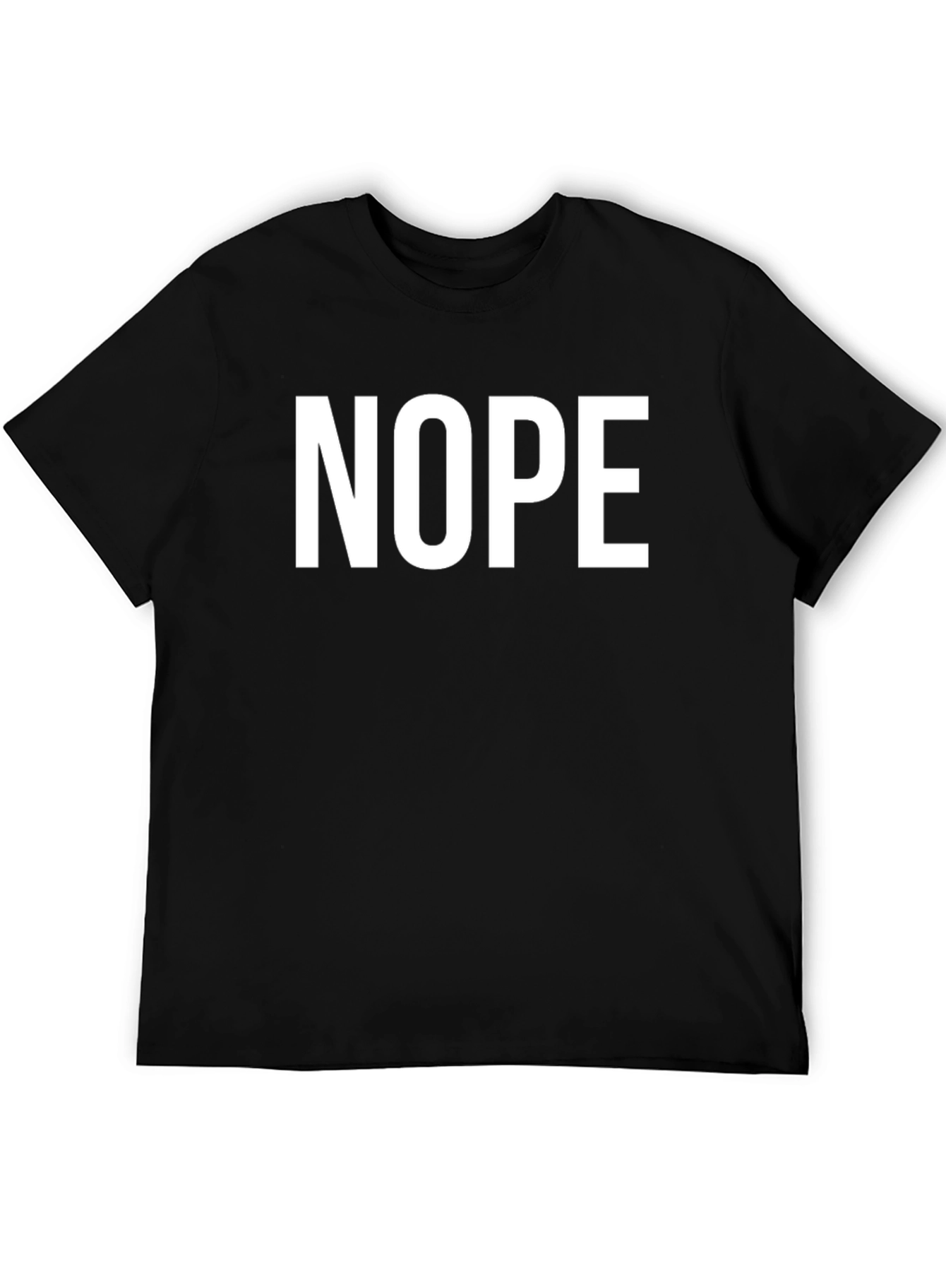 Nope Graphic Tee - Classic Fit Cotton T-Shirt