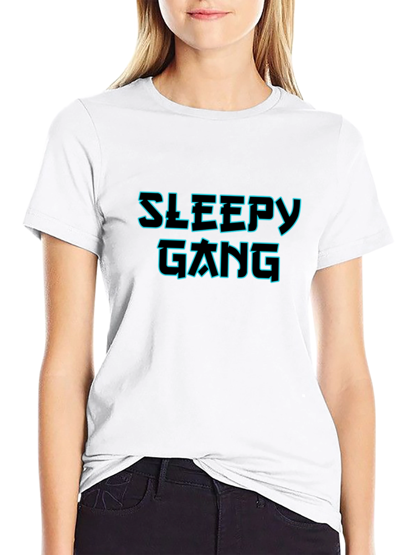 Sleepy Gang Graphic Black T-Shirt