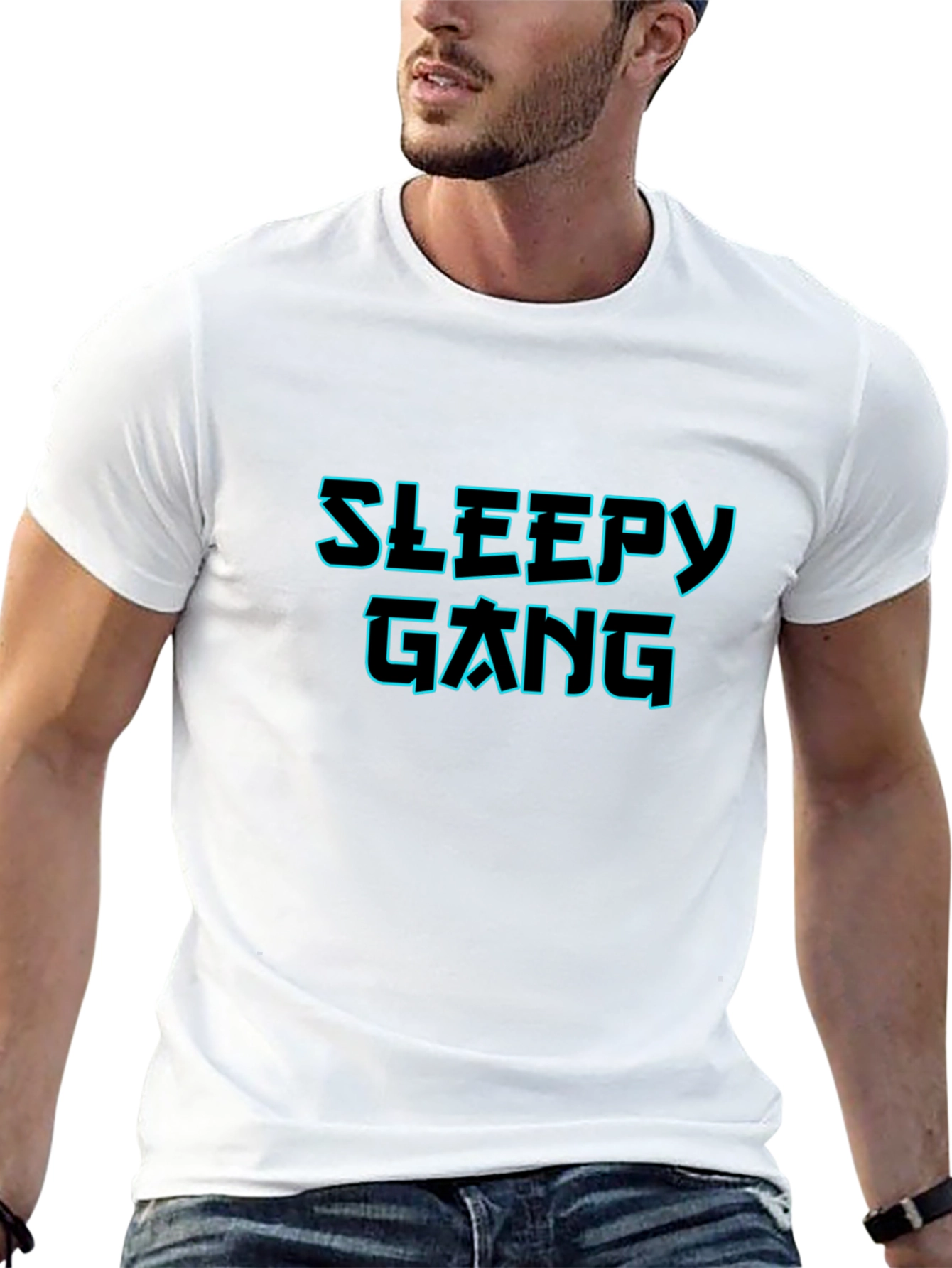 Sleepy Gang Graphic Black T-Shirt
