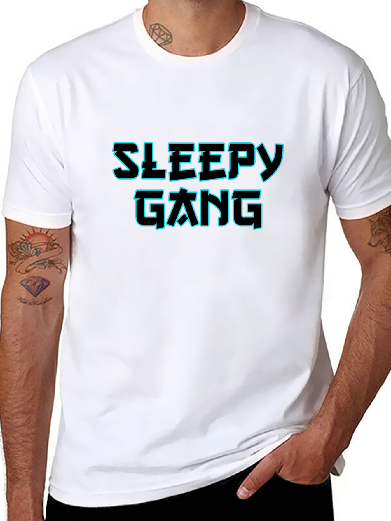 Sleepy Gang Graphic Black T-Shirt