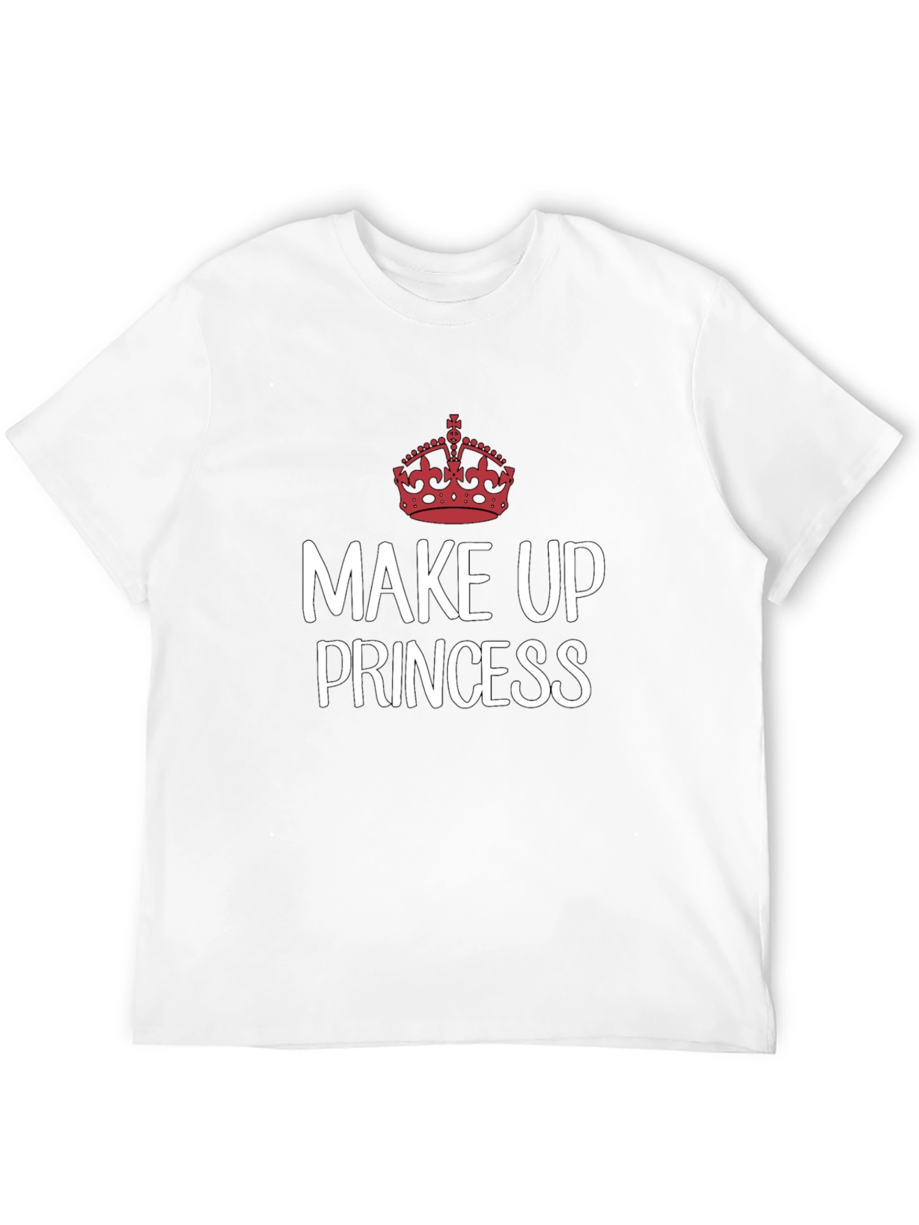 Make Up Princess T-Shirt - Crown Graphic Tee