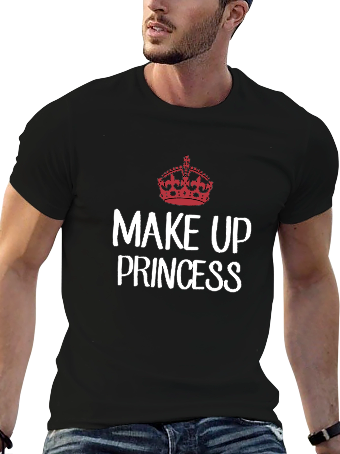 Make Up Princess T-Shirt - Crown Graphic Tee