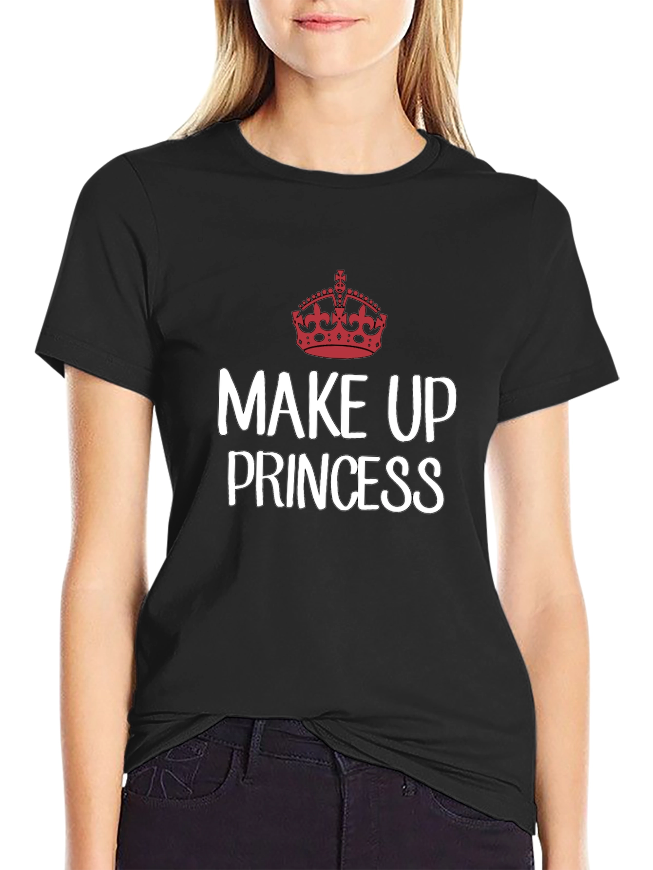 Make Up Princess T-Shirt - Crown Graphic Tee