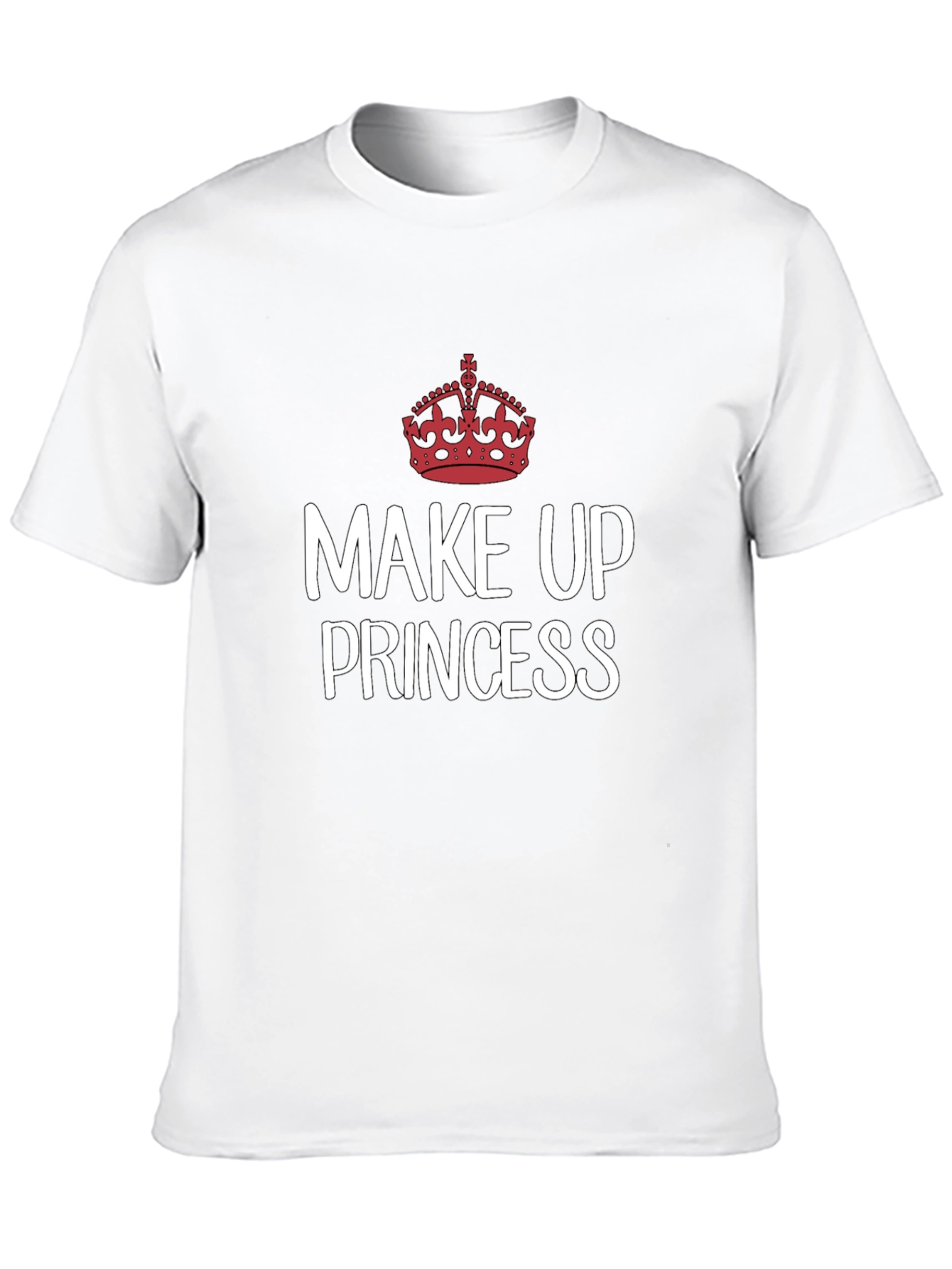 Make Up Princess T-Shirt - Crown Graphic Tee