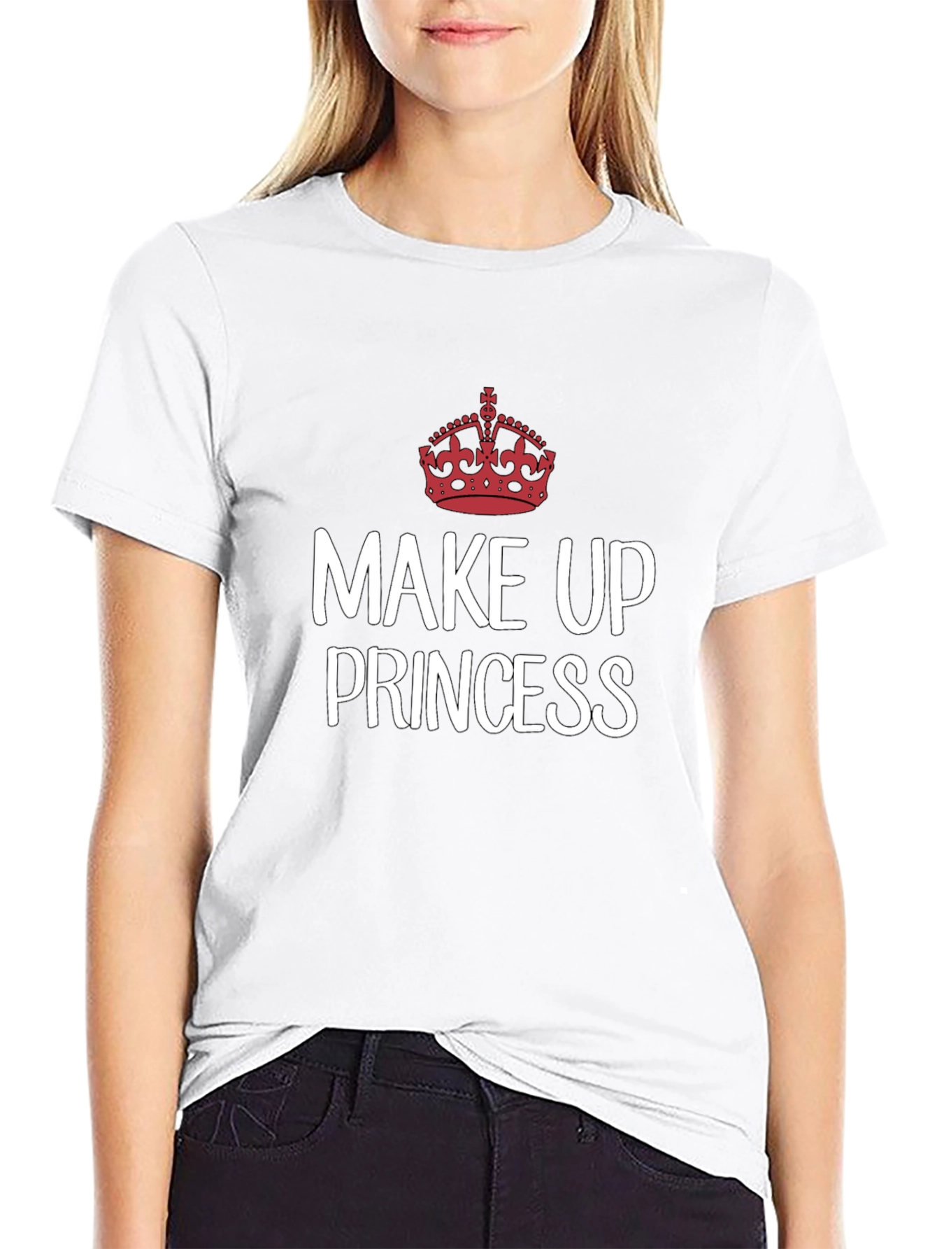Make Up Princess T-Shirt - Crown Graphic Tee