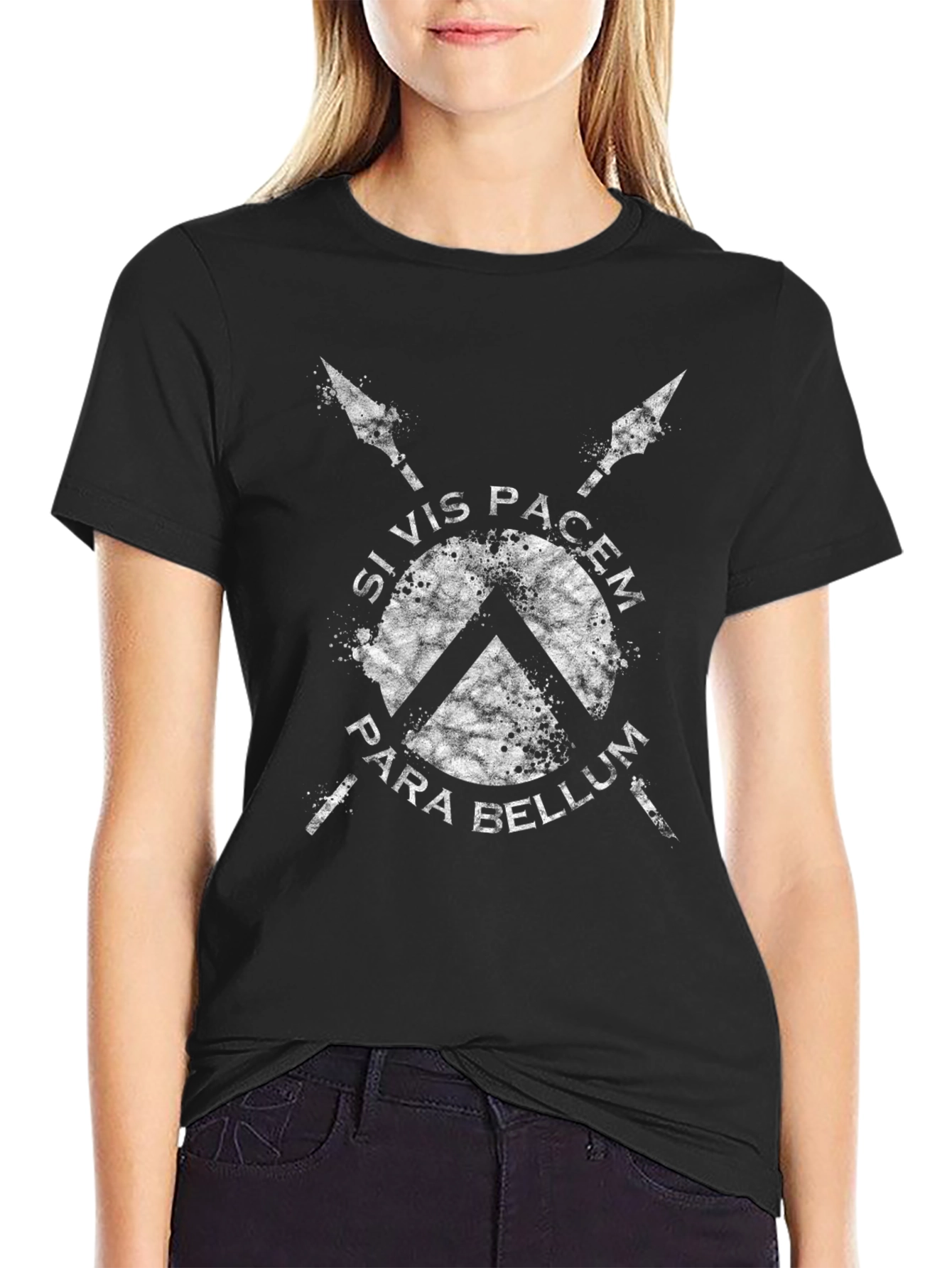 Si Vis Pacem Para Bellum T-Shirt - Spartan Design