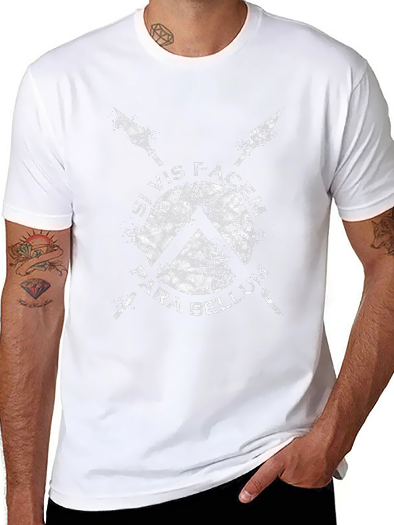Si Vis Pacem Para Bellum T-Shirt - Spartan Design