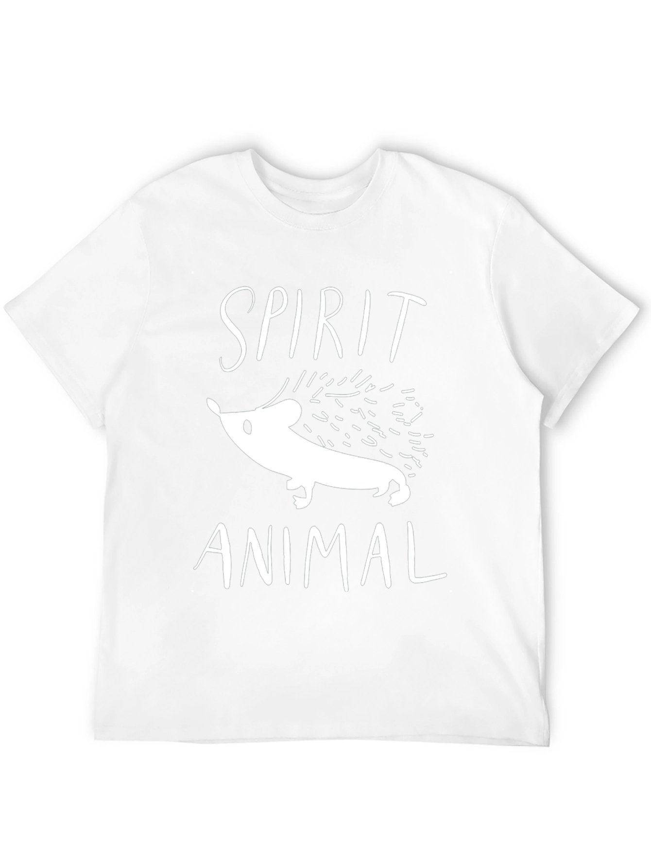 Spirit Animal Hedgehog Black T-Shirt