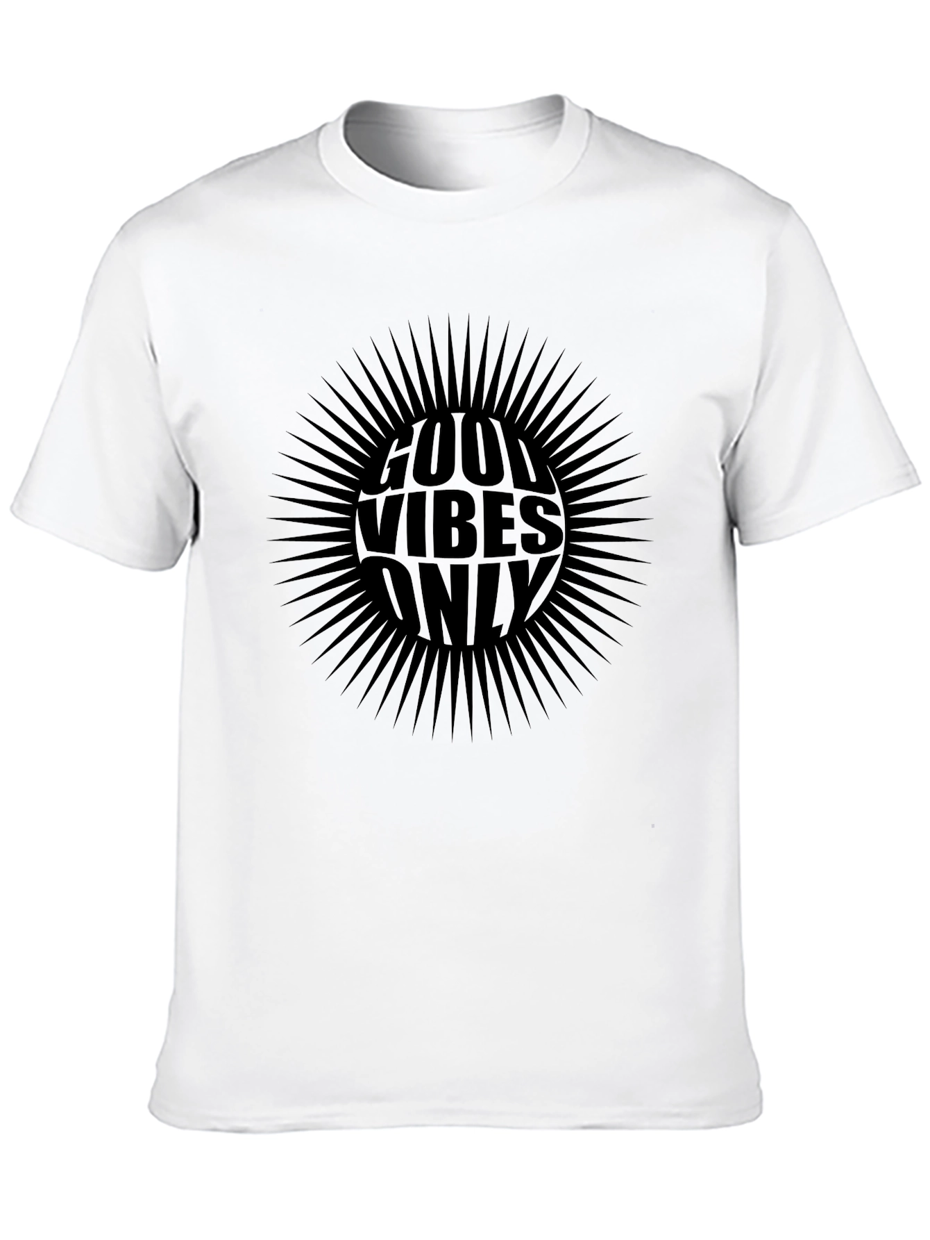 Good Vibes Only Graphic Tee - Mens Black T-Shirt