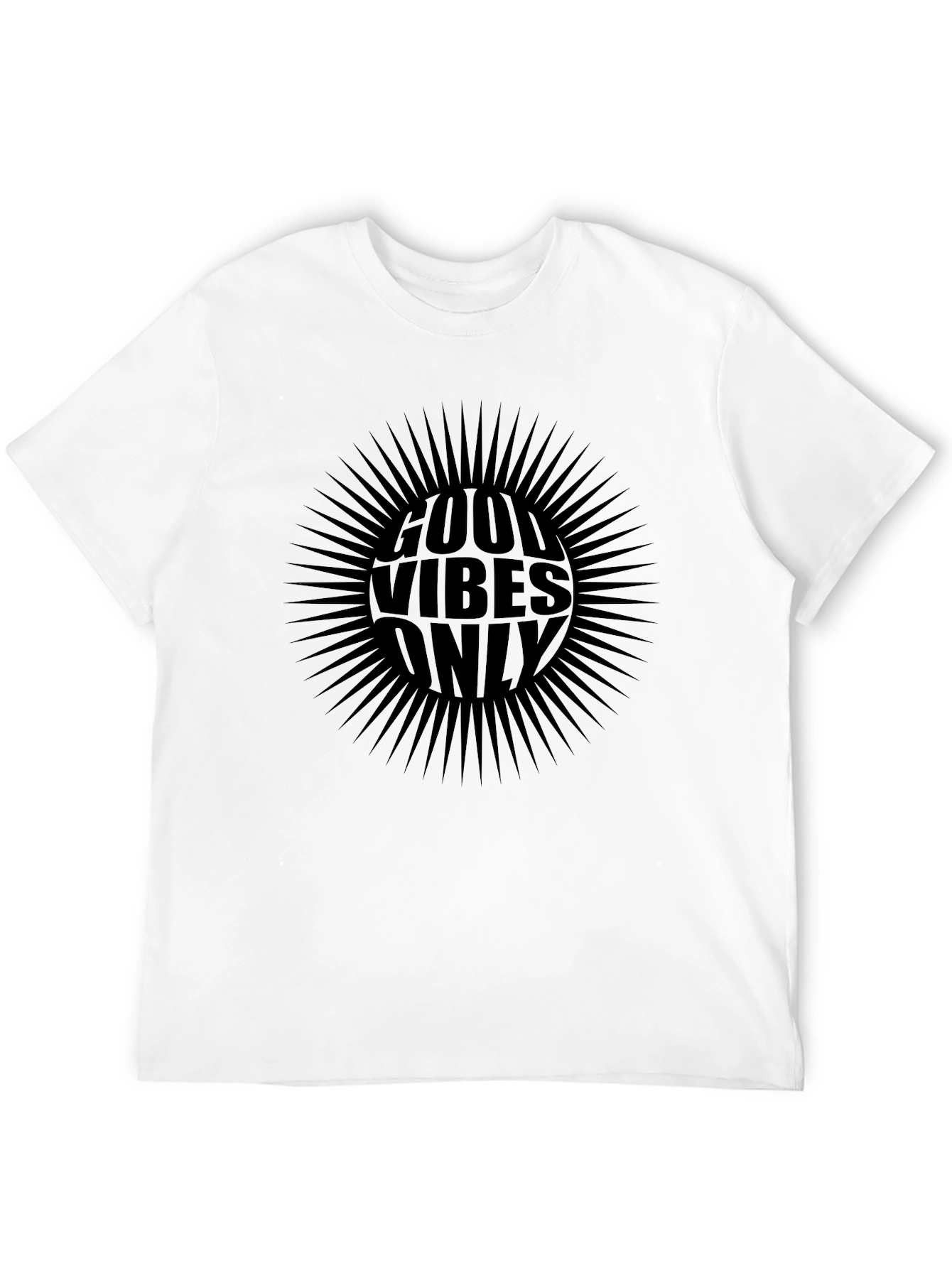 Good Vibes Only Graphic Tee - Mens Black T-Shirt