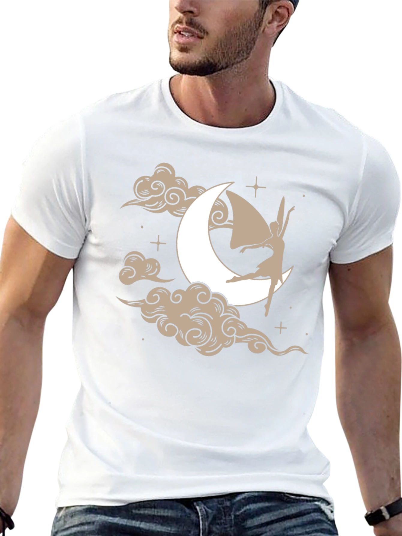 Moon Fairy Graphic Tee - Unique Design