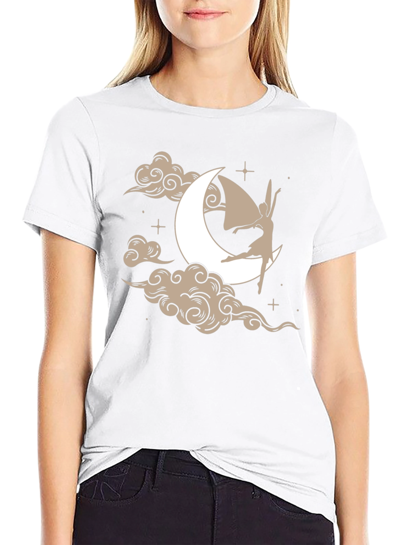 Moon Fairy Graphic Tee - Unique Design