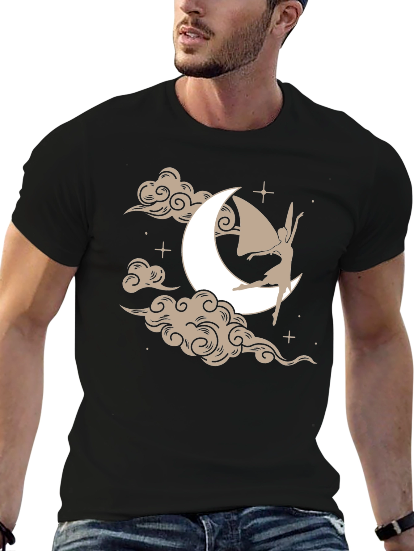 Moon Fairy Graphic Tee - Unique Design