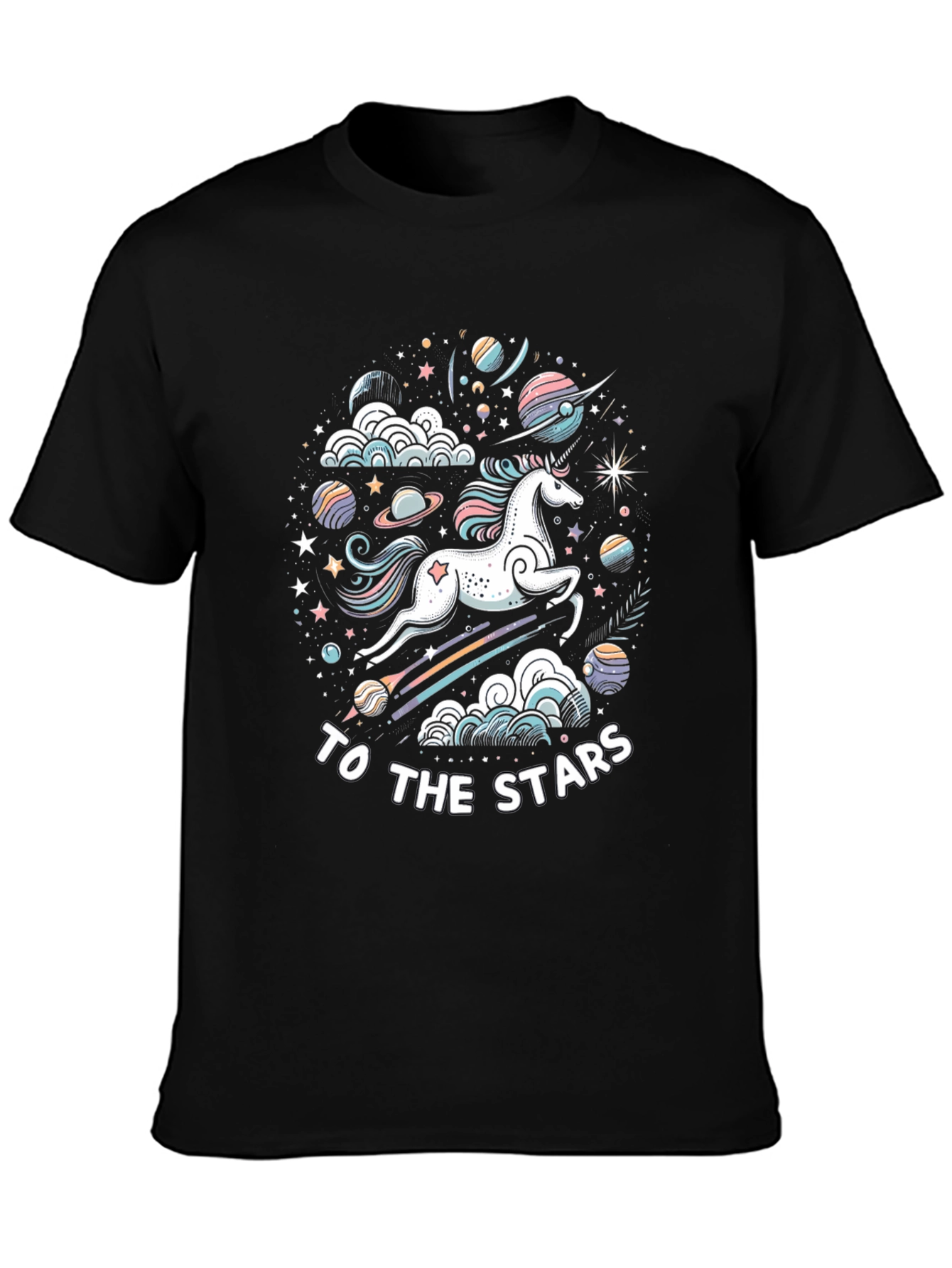 Unicorn To The Stars Graphic T-Shirt