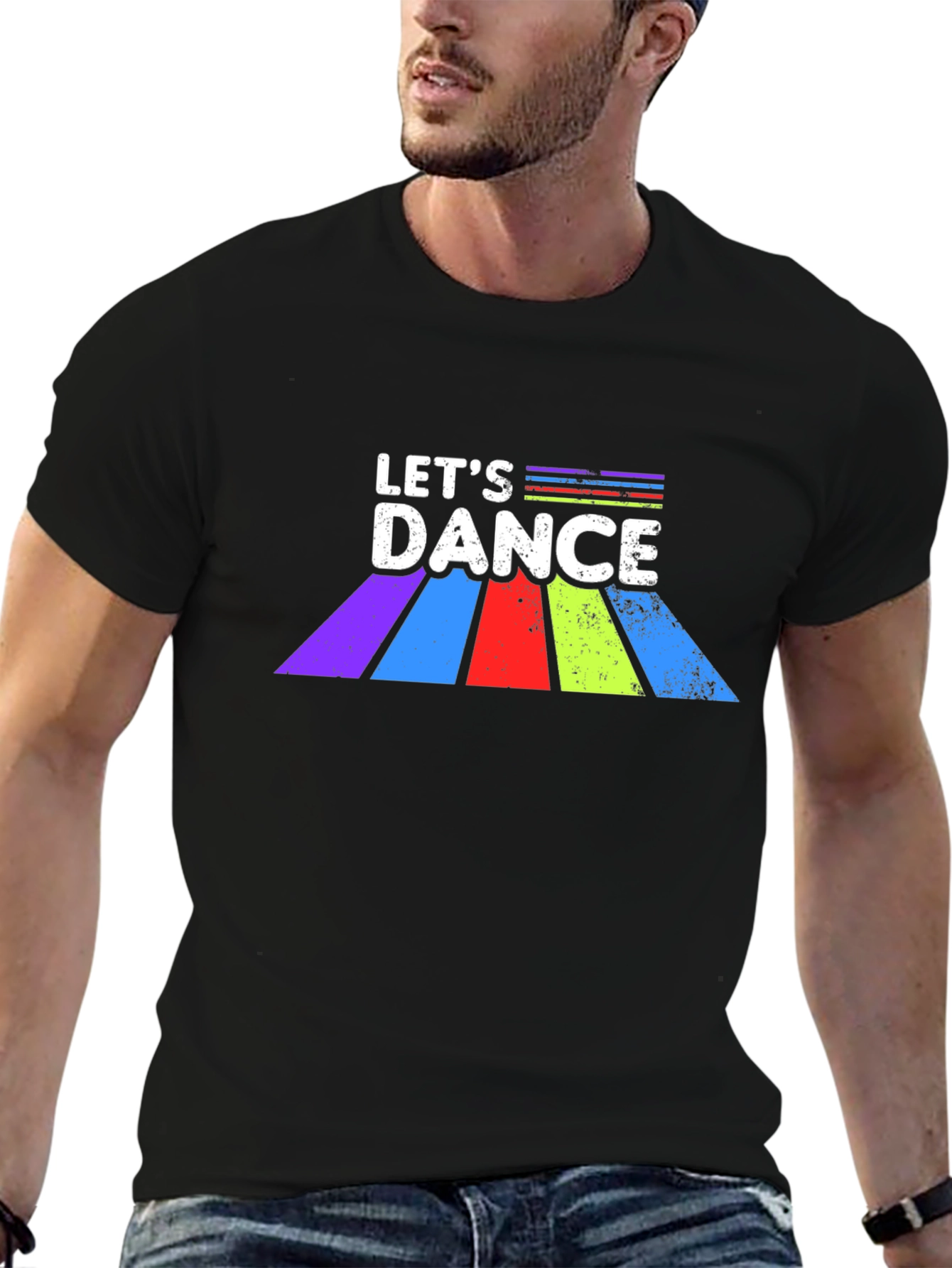 Lets Dance Graphic Tee - Retro Style