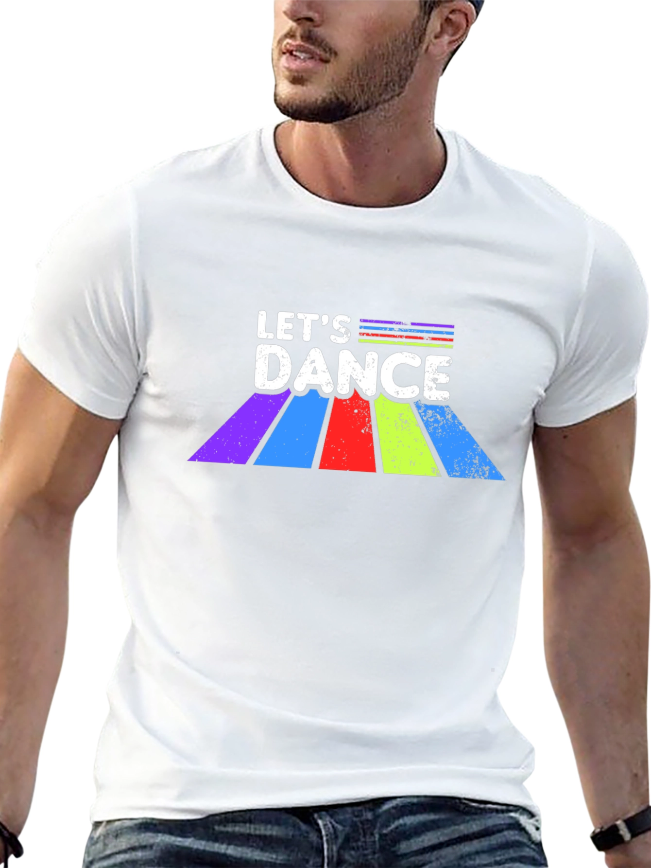 Lets Dance Graphic Tee - Retro Style